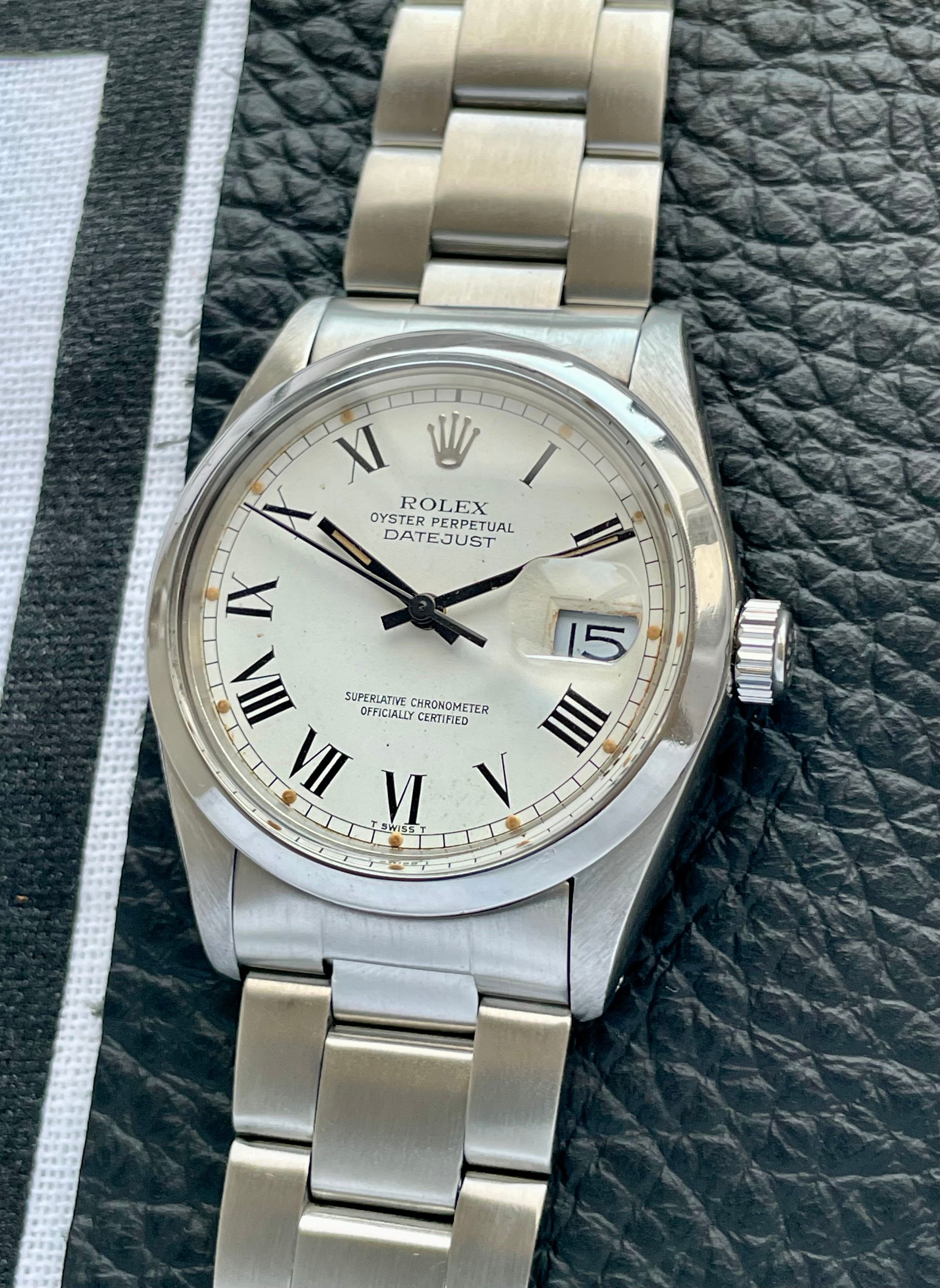 Rolex Datejust 16000 White 1980