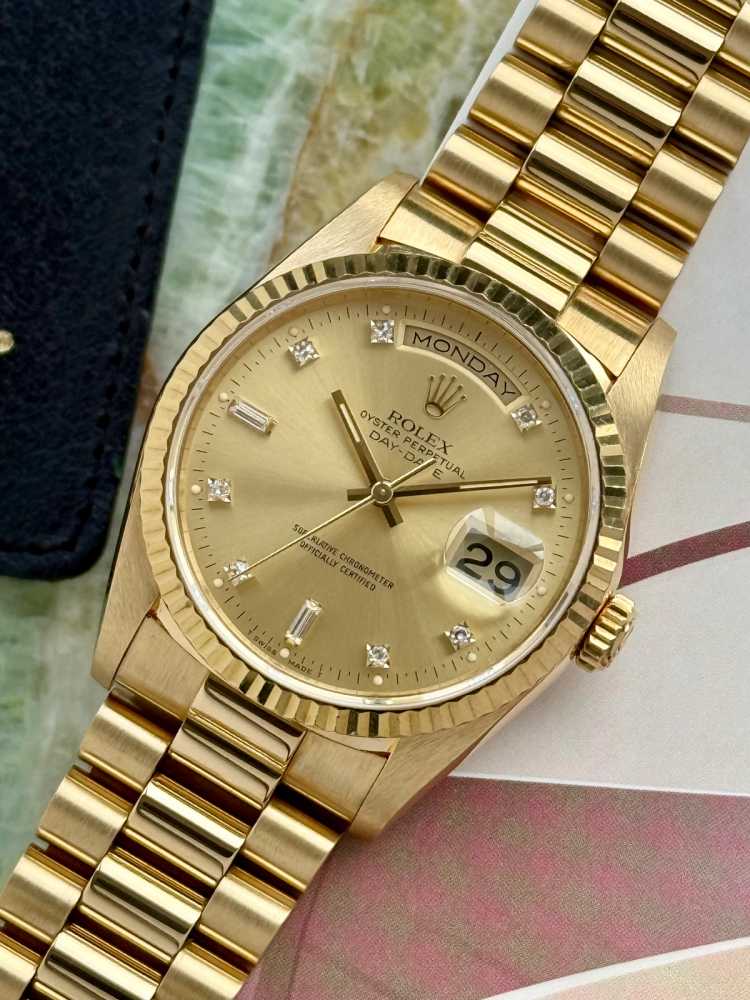 Image for Rolex Day-Date "Diamond" 18238 Gold 1989 