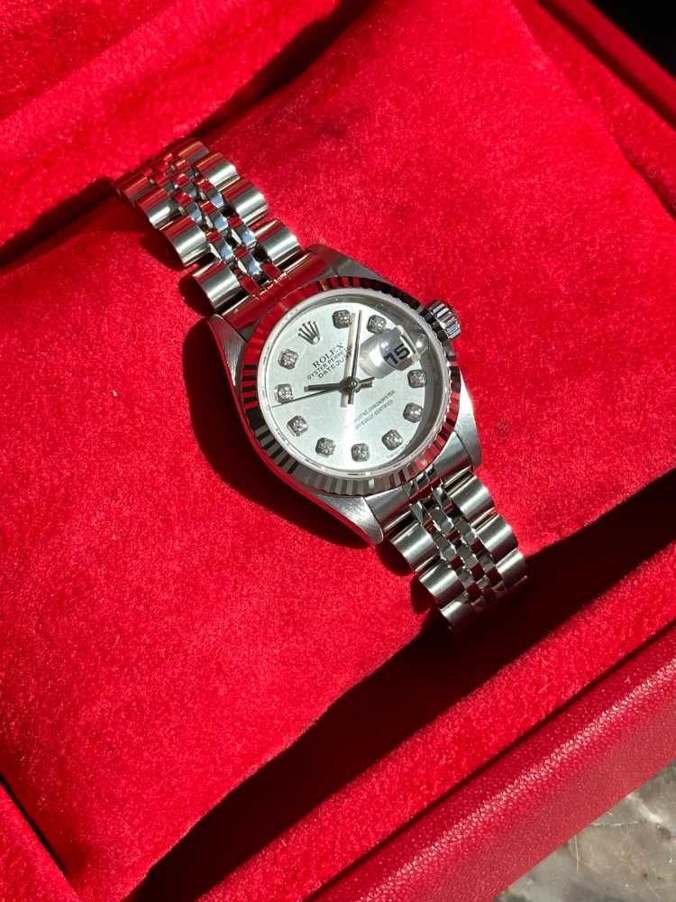 Image for Rolex Lady-Datejust "Diamond" 79174 Silver 2000 with original box and papers