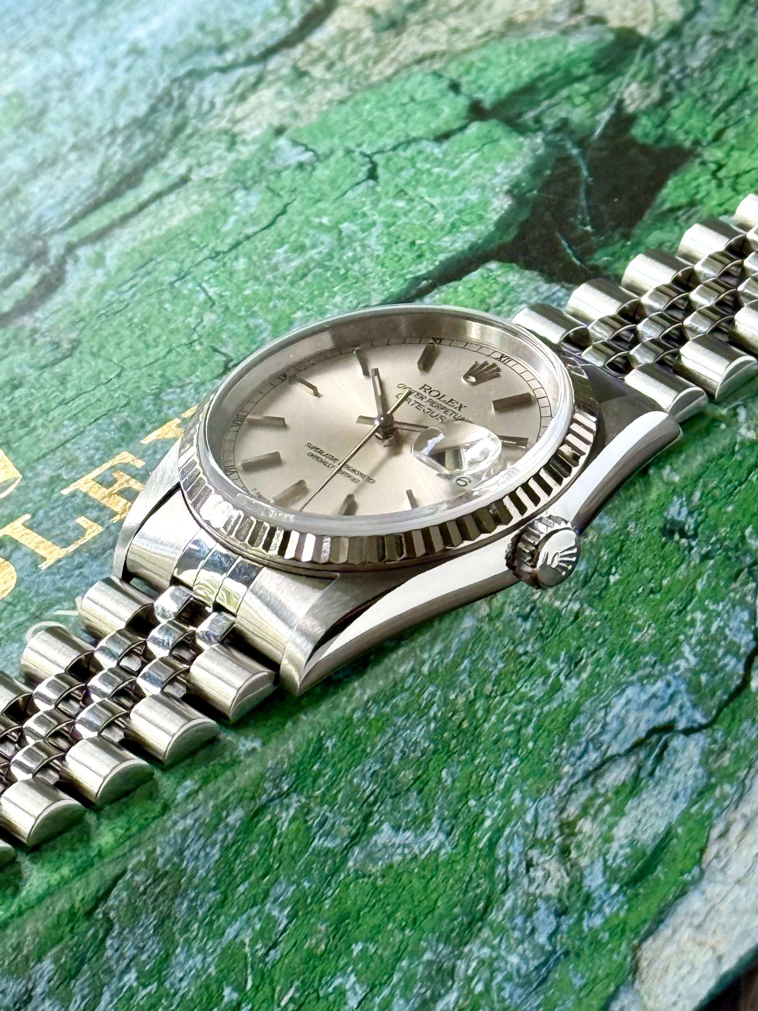 Rolex Datejust 16234 Silver 1996 with original box and papers 5