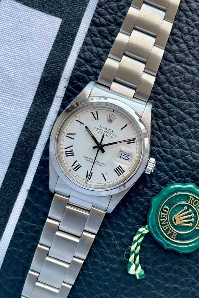 Featured image for Rolex Datejust 16000 White 1980 