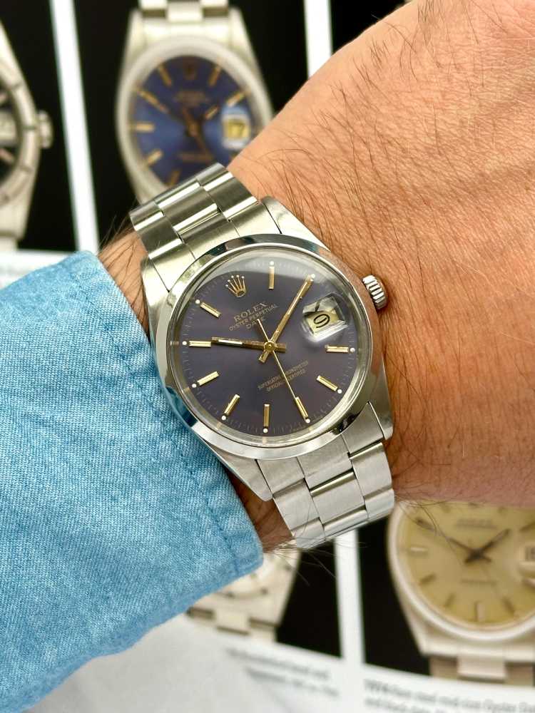 Image for Rolex Oyster Perpetual Date 15000 Blue 1988 