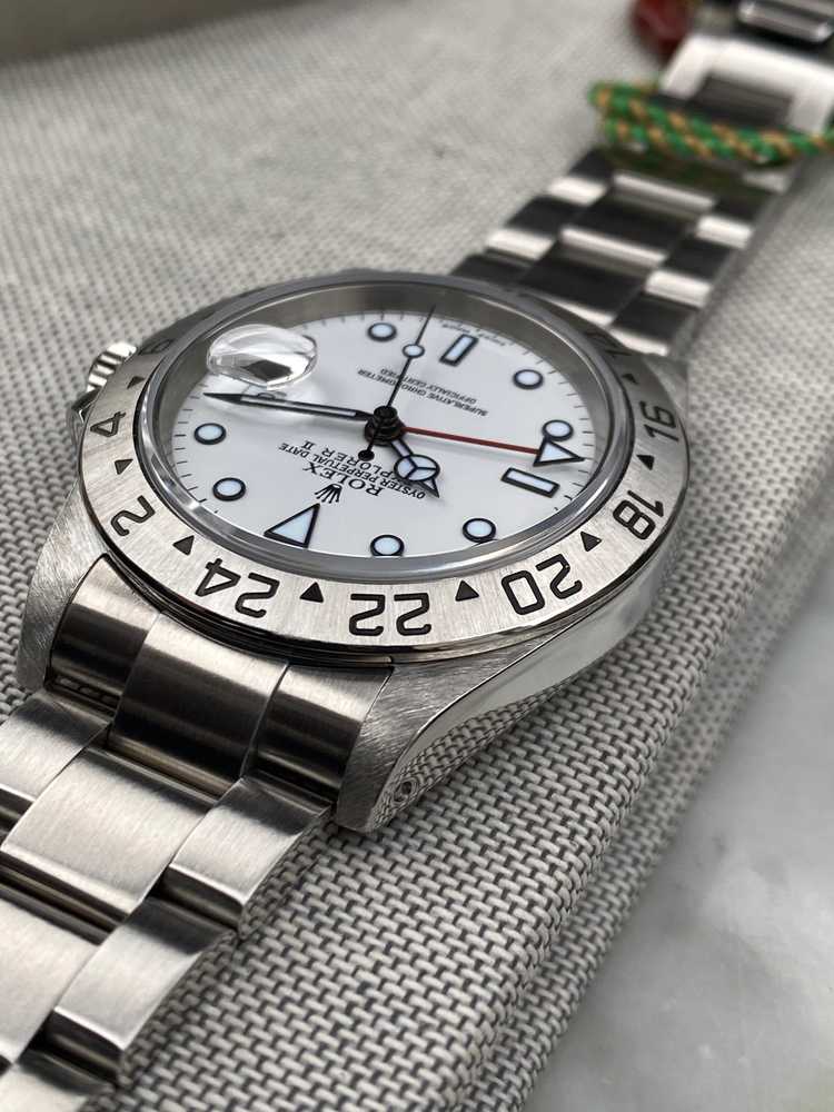 Image for Rolex Explorer II 16570 White 1999 with original box and papers