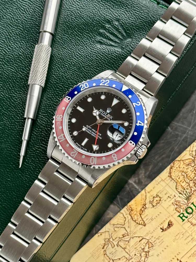 Image for Rolex GMT-Master "Pepsi" 16700 Black 1997 with original box and papers