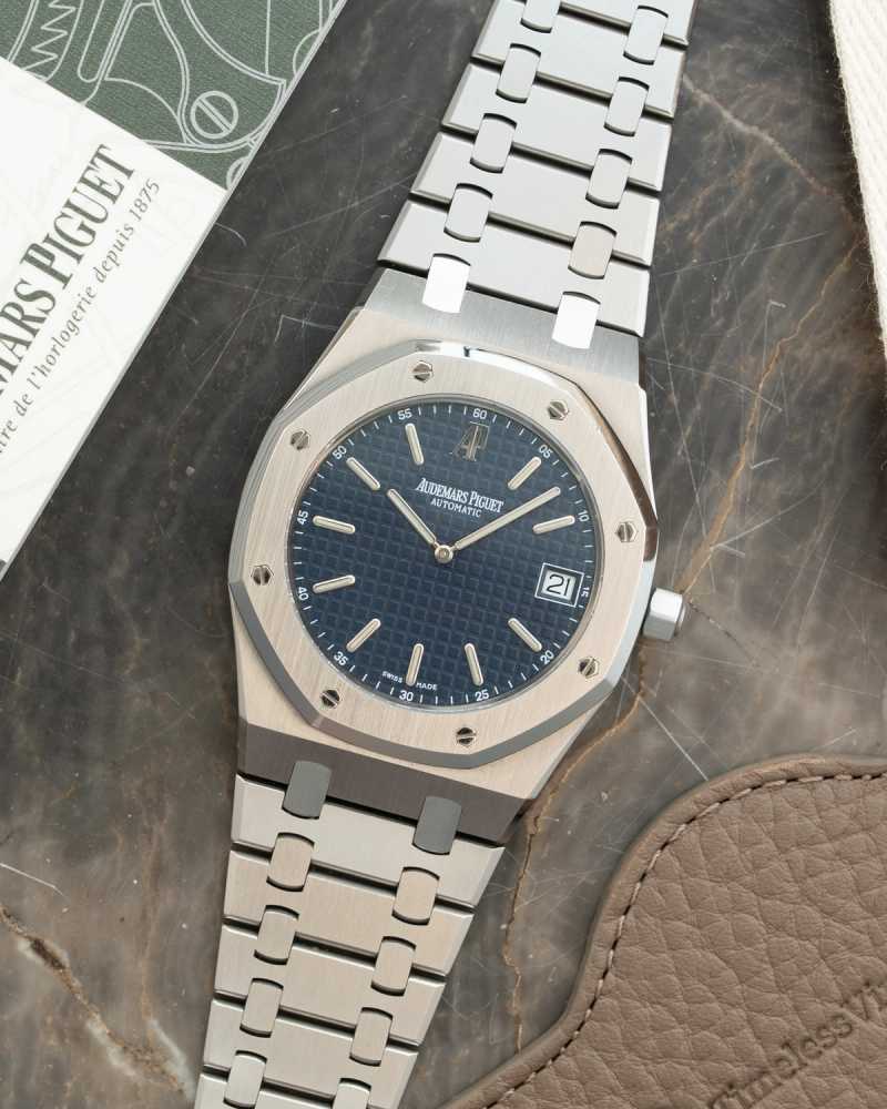 Featured image for Audemars Piguet Royal Oak 15202 Blue 2011 with original box and papers