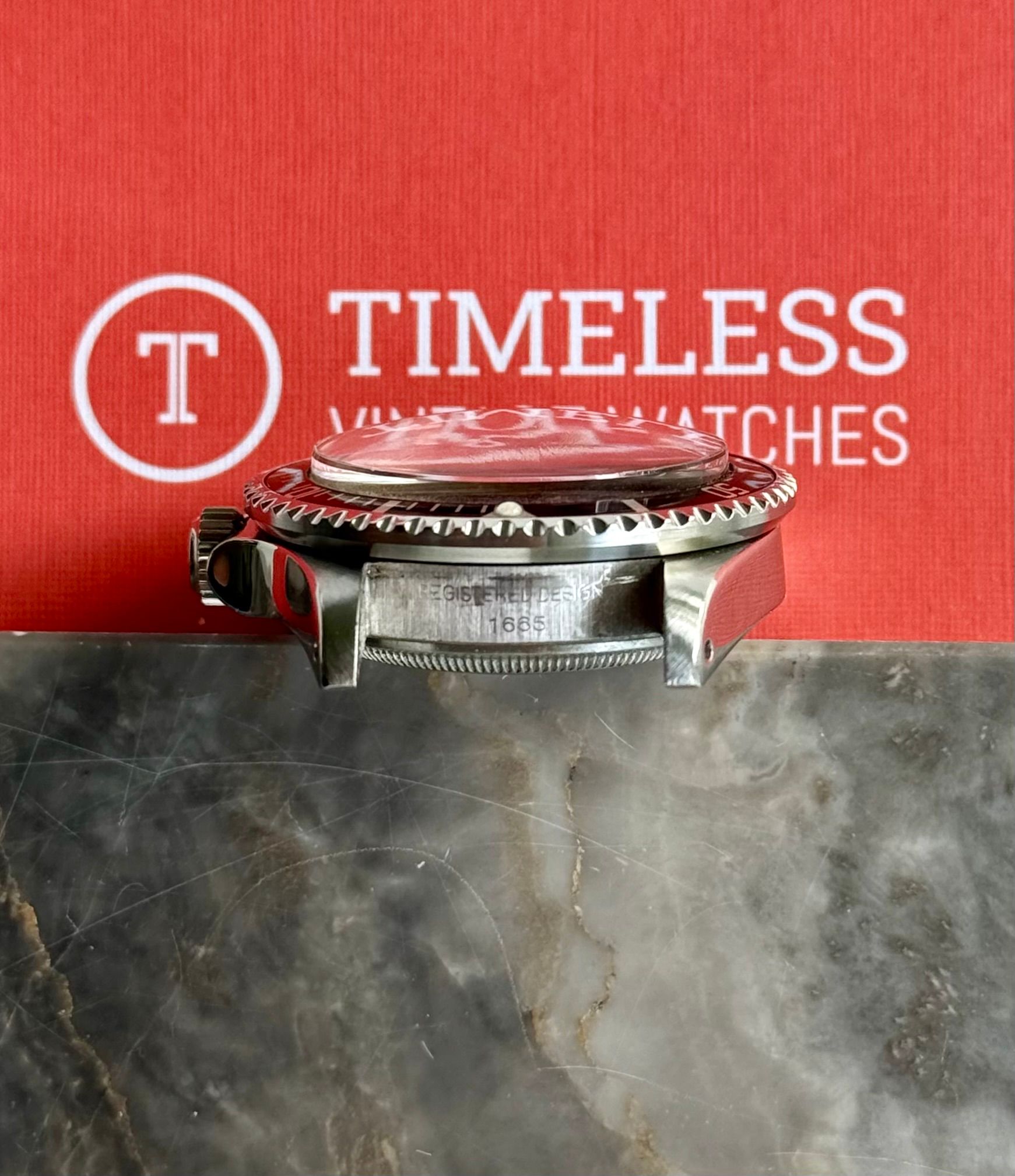 Rolex Sea-Dweller Double-Red 1665 Black 1974 with original box and