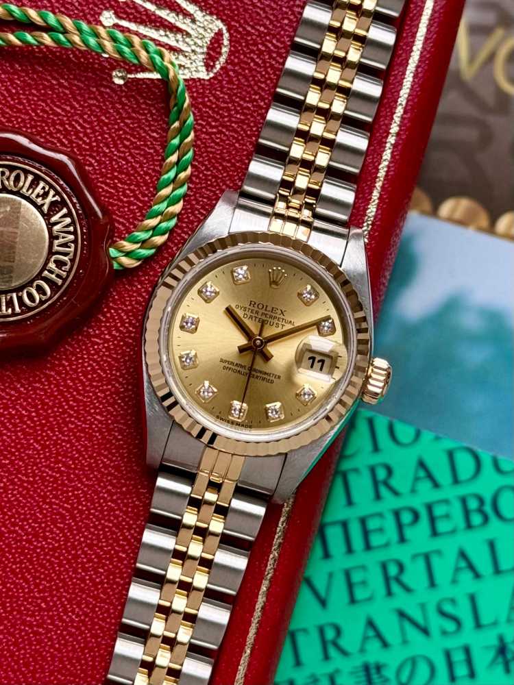 Featured image for Rolex Lady-Datejust "Diamond" 79173 Gold 2000 with original box and papers 2