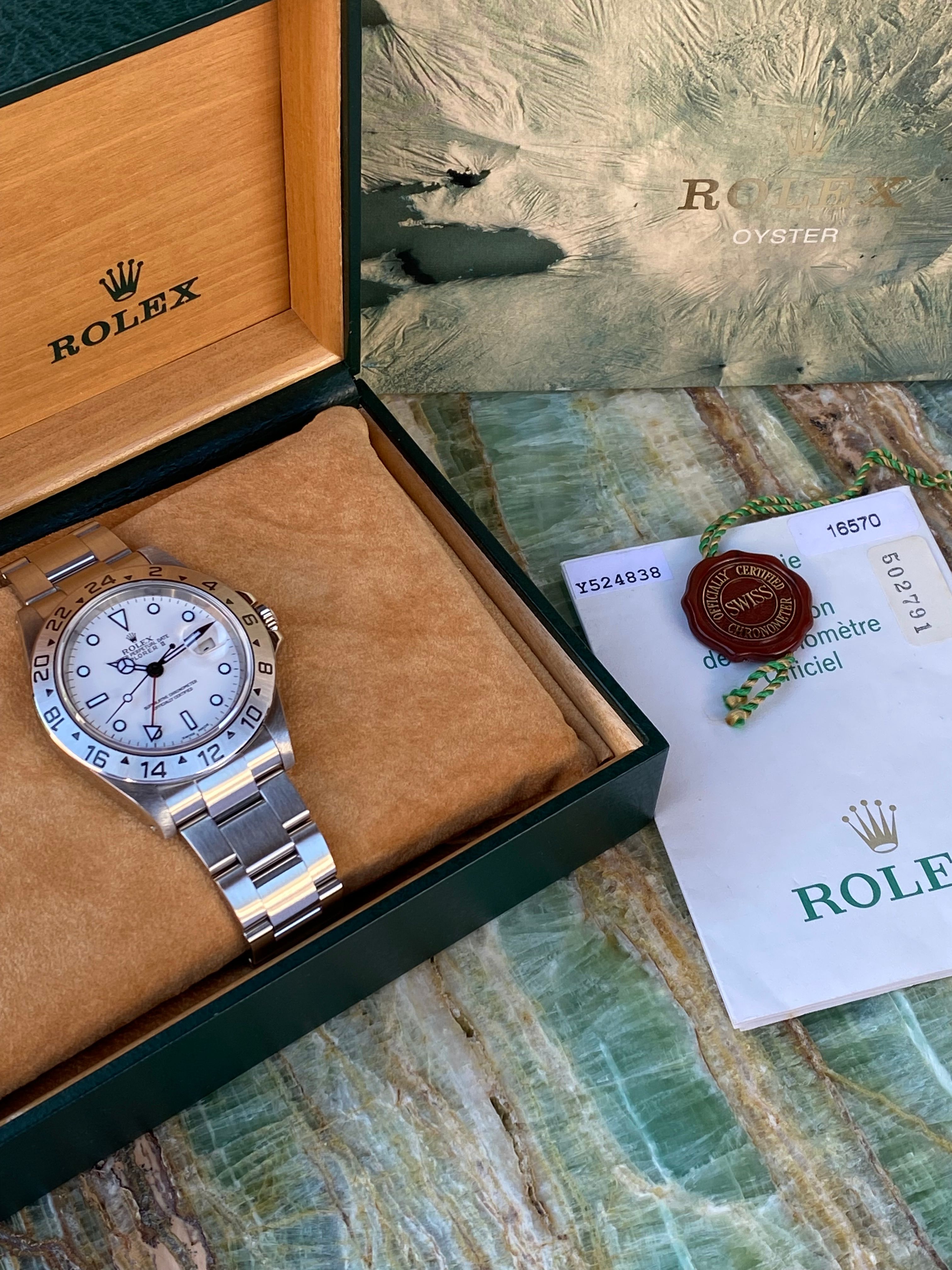 ROLEX 16570 Exploler II 純正 箱 ボックス New Old Stock NOS Rolex Explorer II black dial 16570 