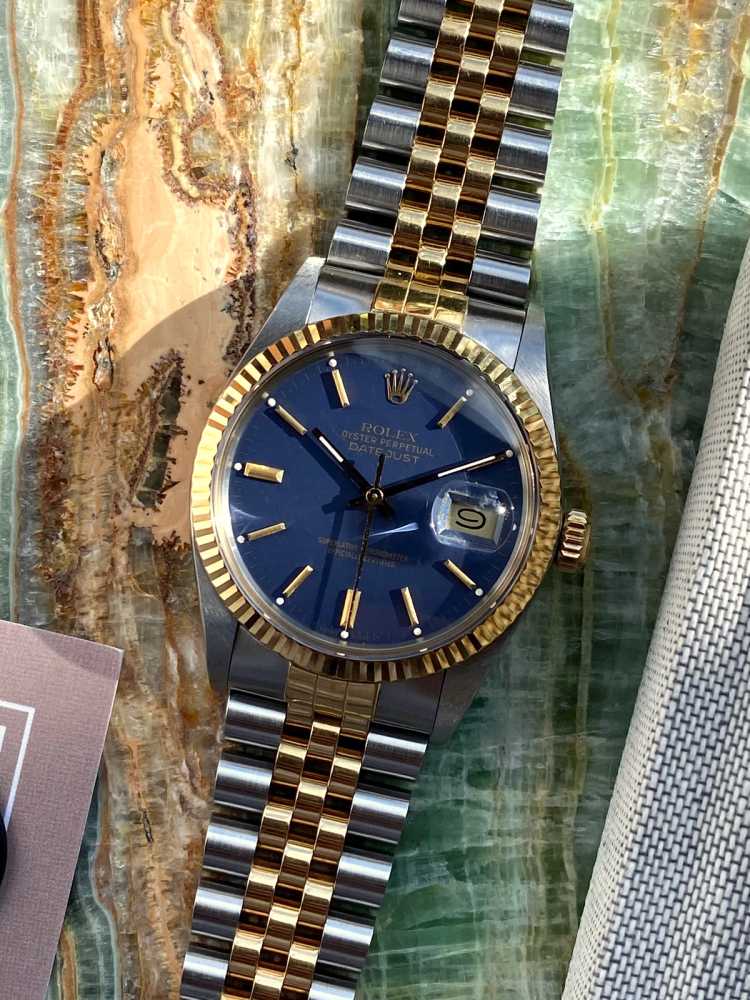 Featured image for Rolex Datejust 16013 Blue 1987 