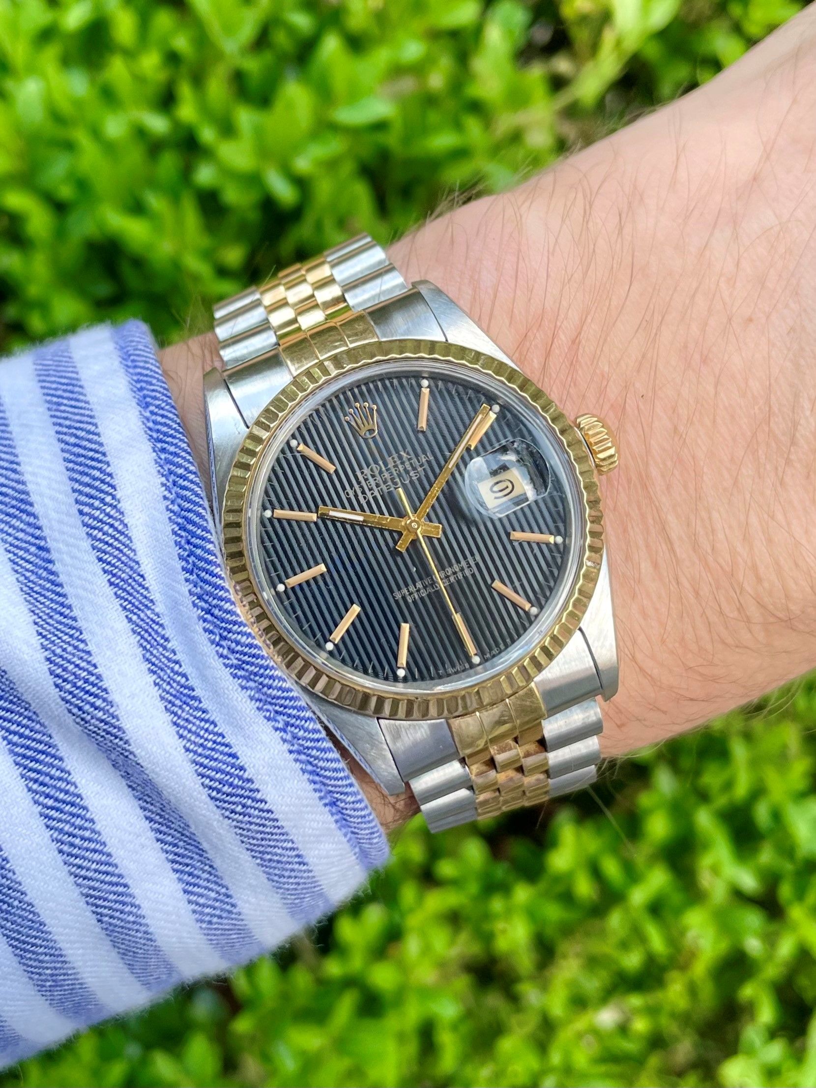 Rolex datejust 16013 tapestry dial new arrivals