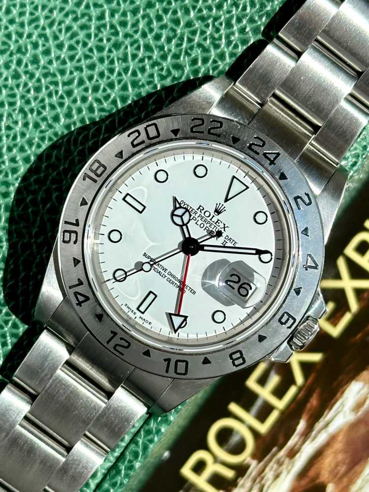 Image for Rolex Explorer 2 16570 White 2001 with original box and papers 2