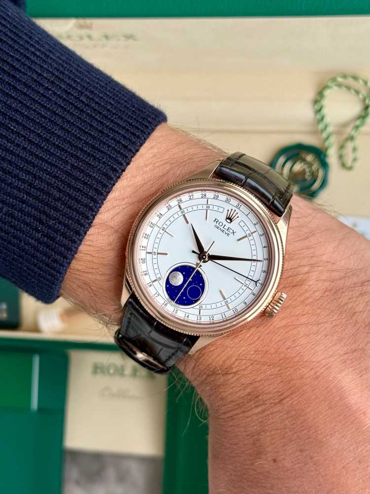 Image for Rolex Cellini Moonphase 50535 White 2021 with original box and papers