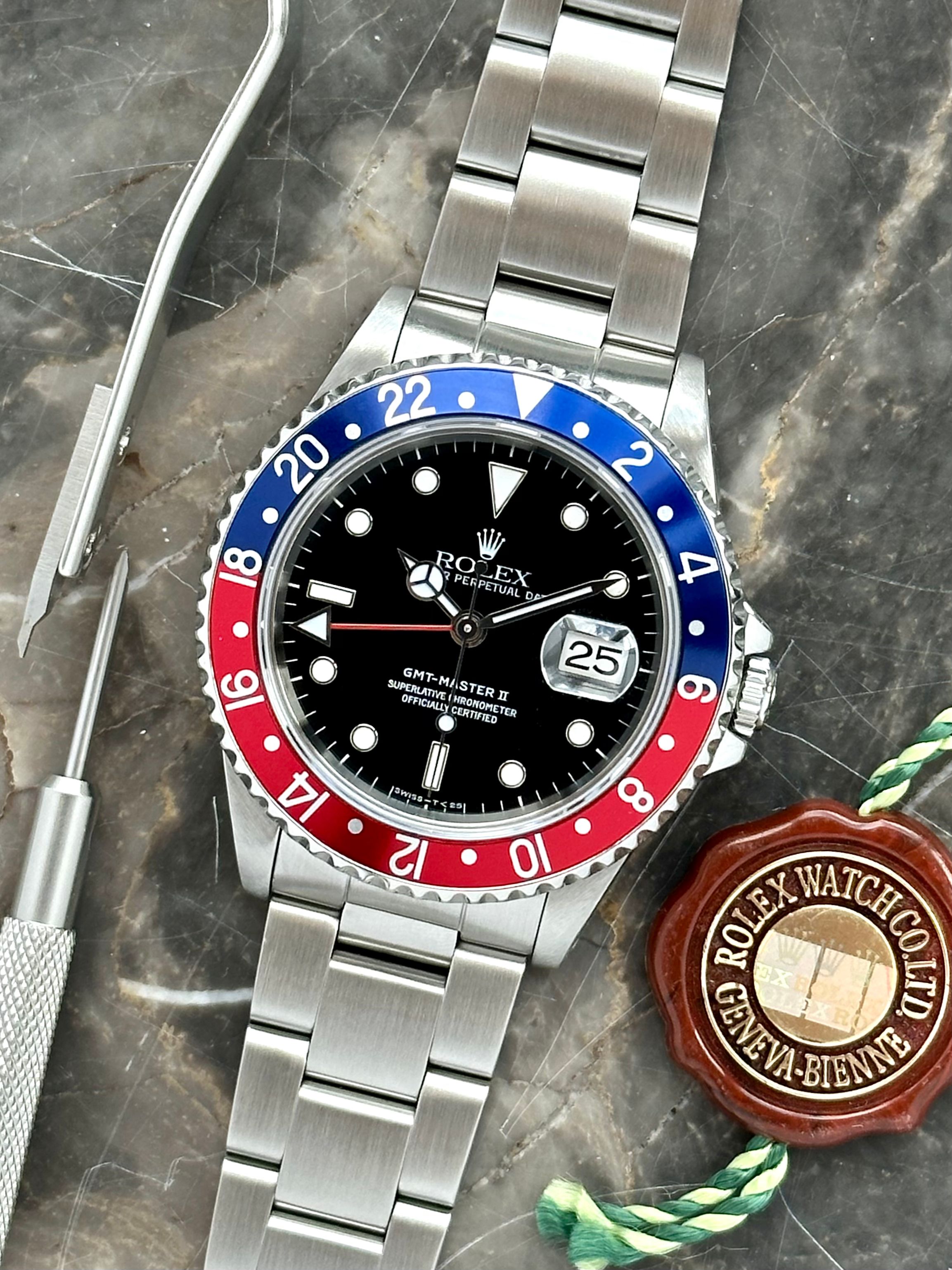 Rolex gmt master 2 1996 sale