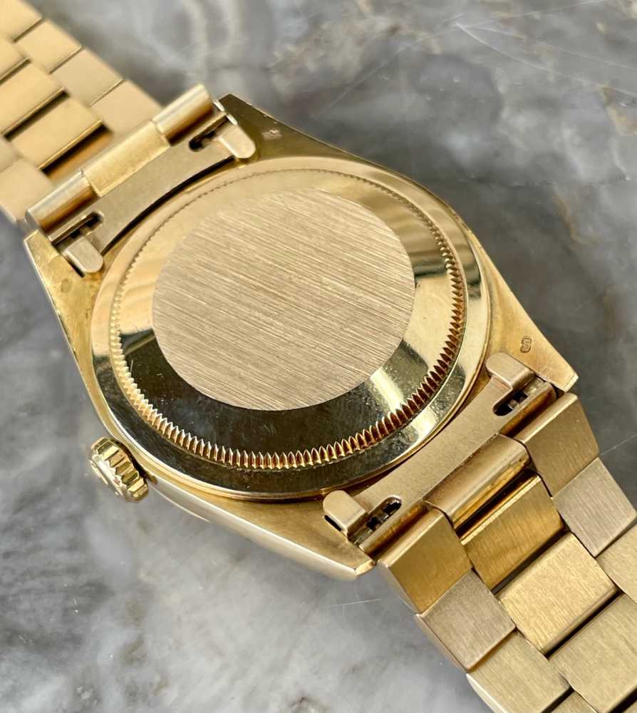 Detail image for Rolex Day-Date "Diamond" 18238 Gold 1989 with original box
