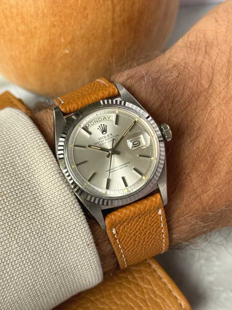 Wrist image for Rolex Day-Date 1803-9 Silver 1966 