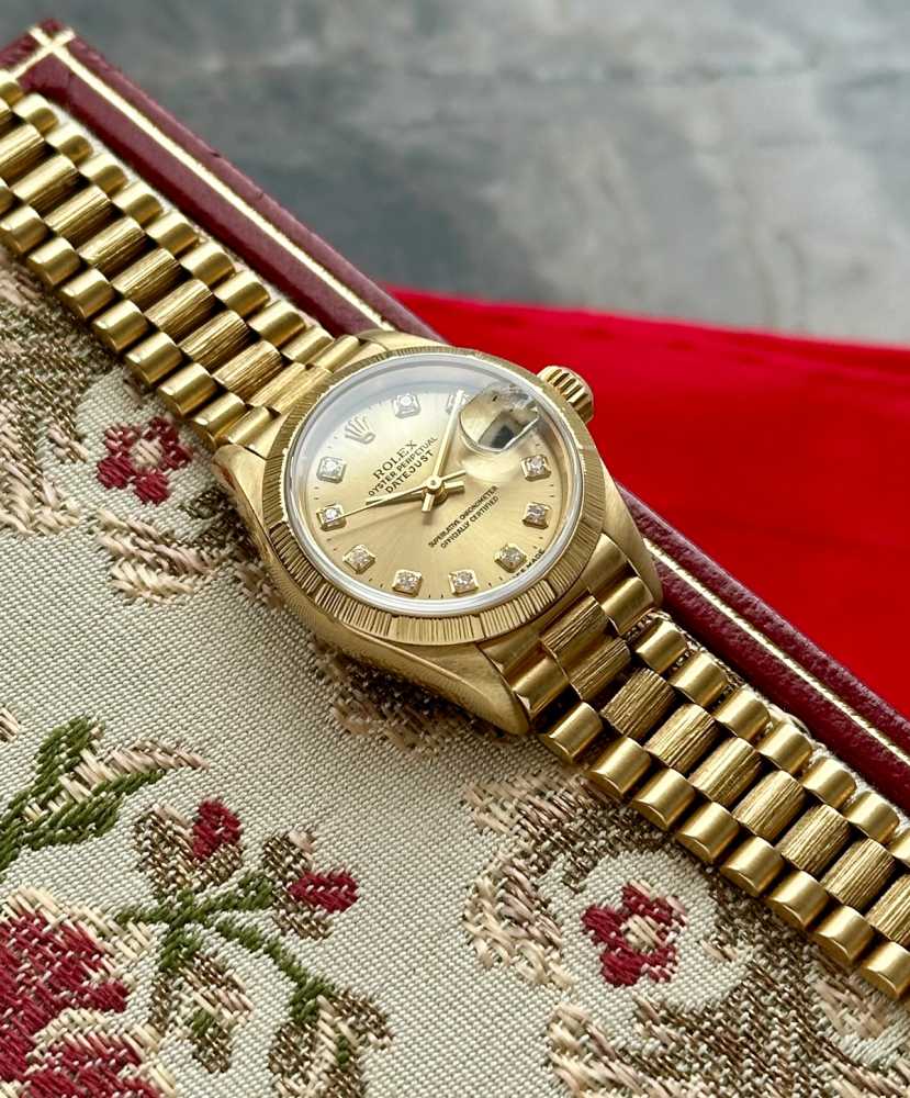 Image for Rolex Lady-Datejust "Diamond" 69278 Gold 1993 with original box