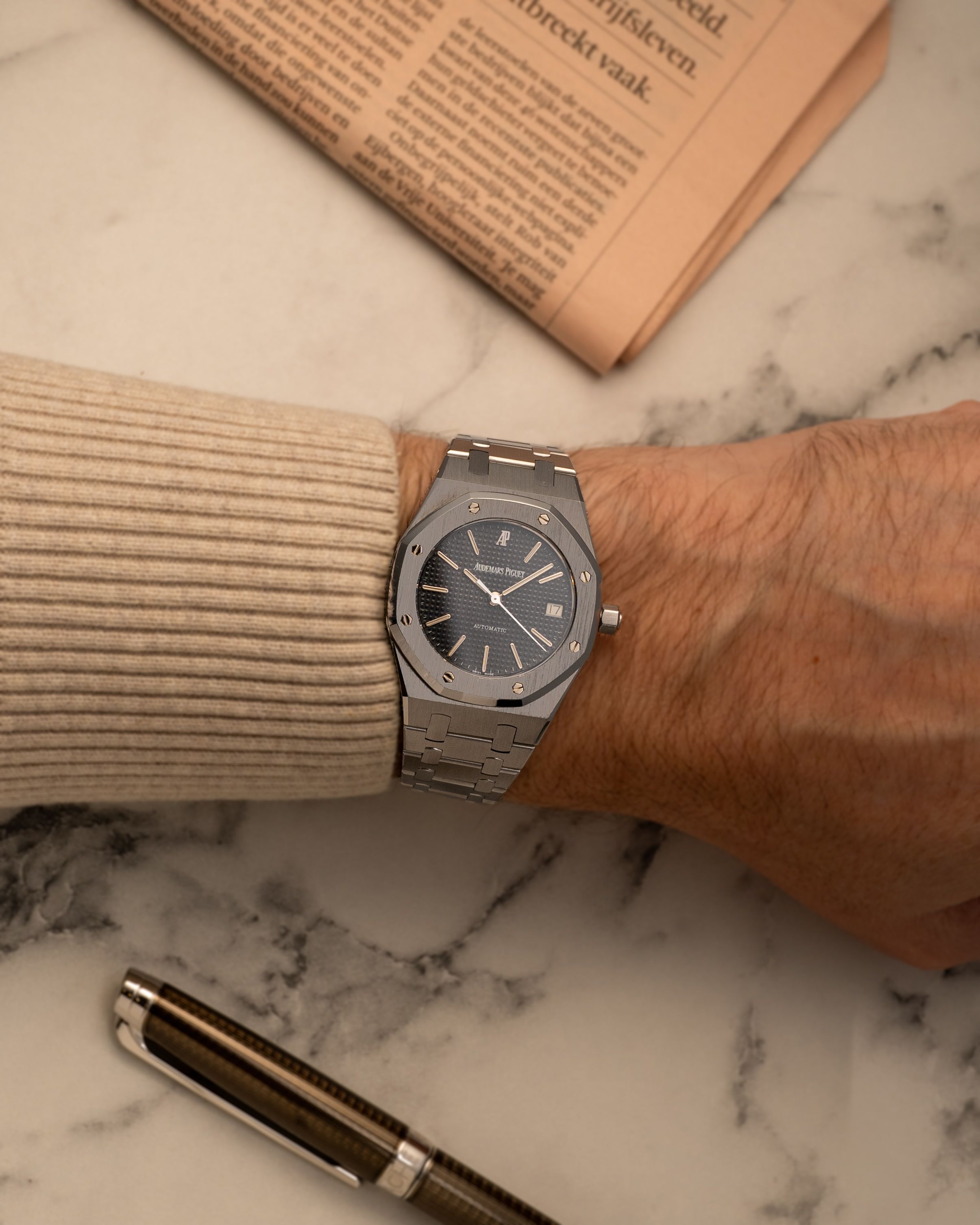 Audemars Piguet Royal Oak 14790ST Black 1998. with original box