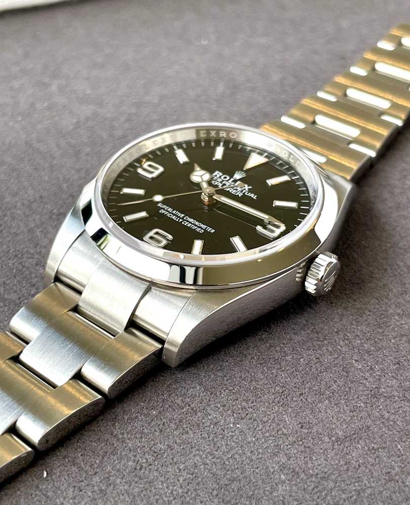 Image for Rolex Explorer 1 124270 Black 2021 with original box and papers