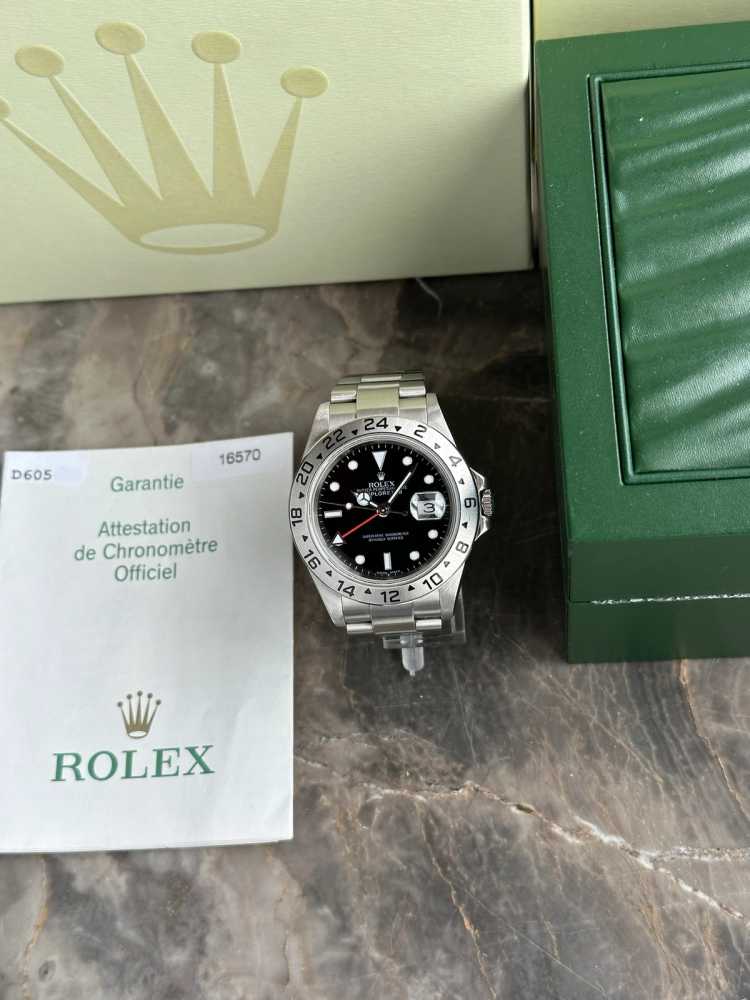 Image for Rolex Explorer II 16570T Black 2006 with original box and papers