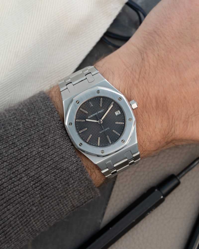 Wrist shot image for Audemars Piguet Royal Oak "Tropical" 14790 Tropical 2001 with original box and papers