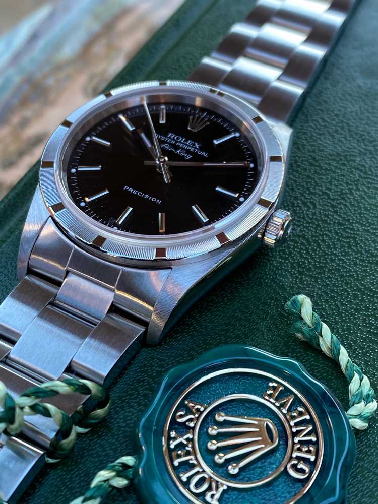 Image for Rolex Air-King 14010M Black 2005 with original box and papers