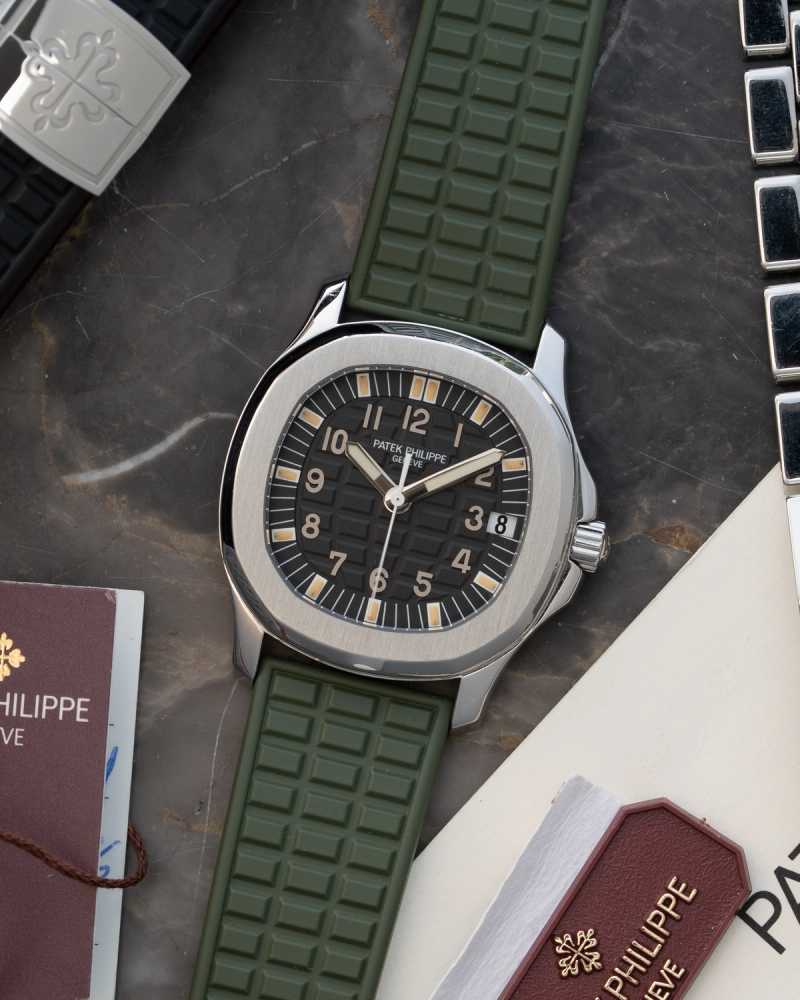 Featured image for Patek Philippe Aquanaut "Tritium" 5066 Black 1999 with original box and papers