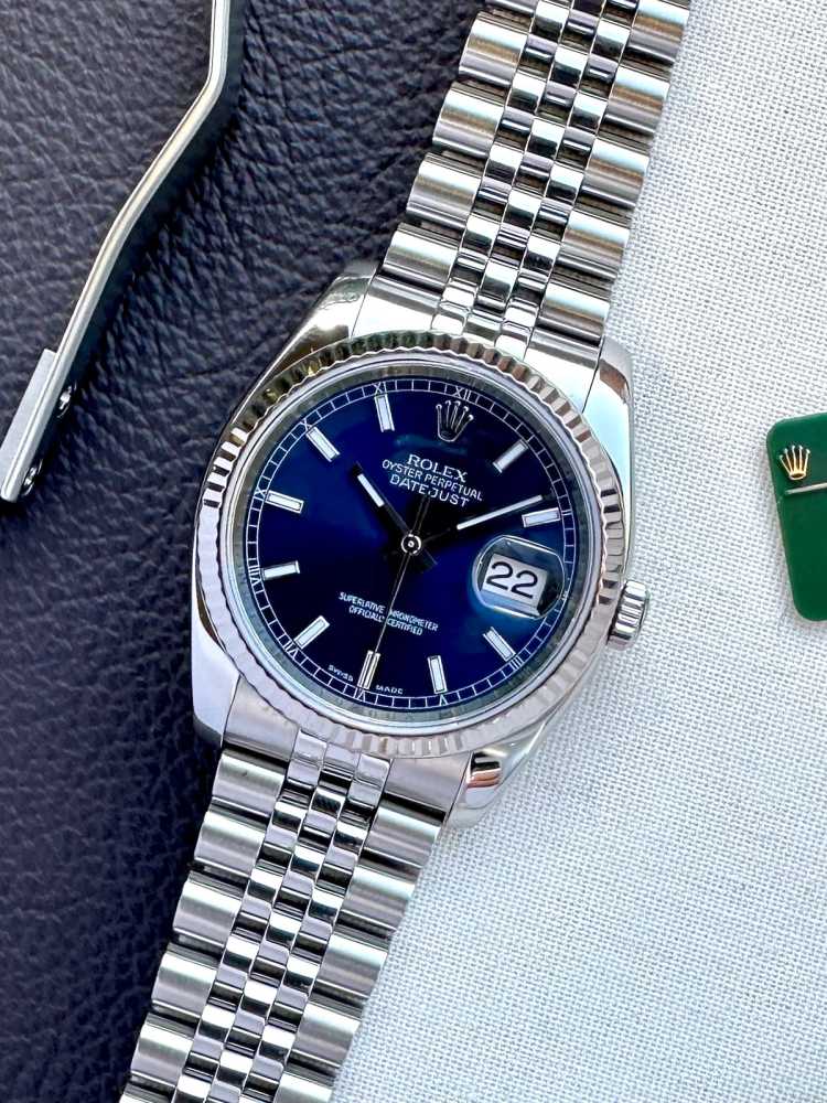 Featured image for Rolex Datejust 116234 Blue 2009 