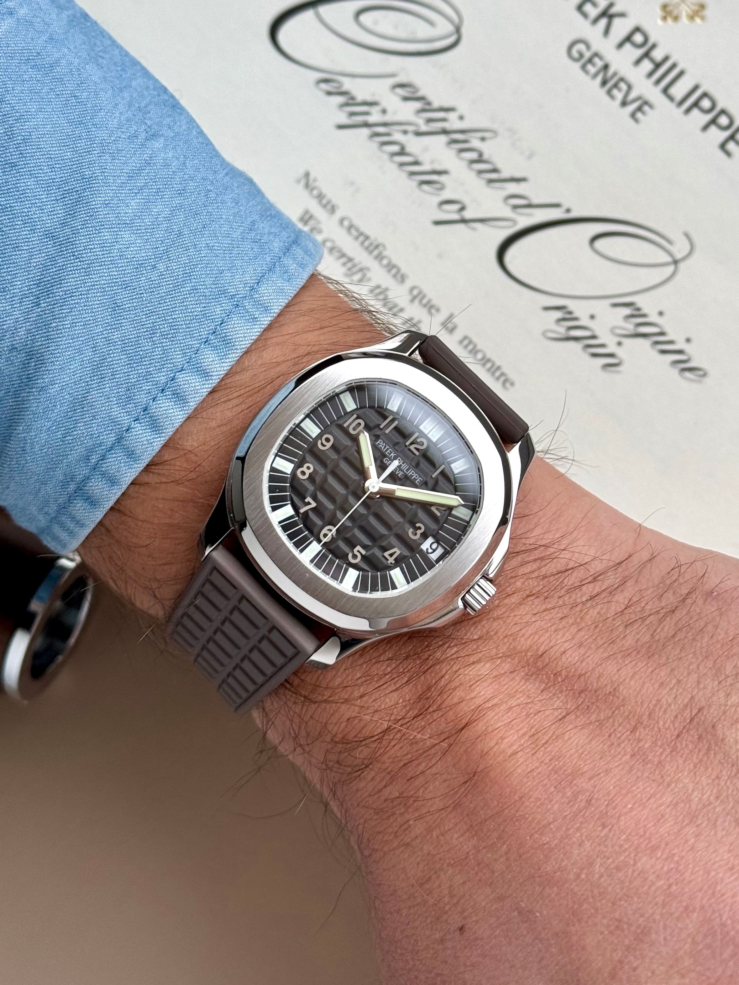 Patek Philippe Aquanaut 5065 Black 2006 with original box and papers 2