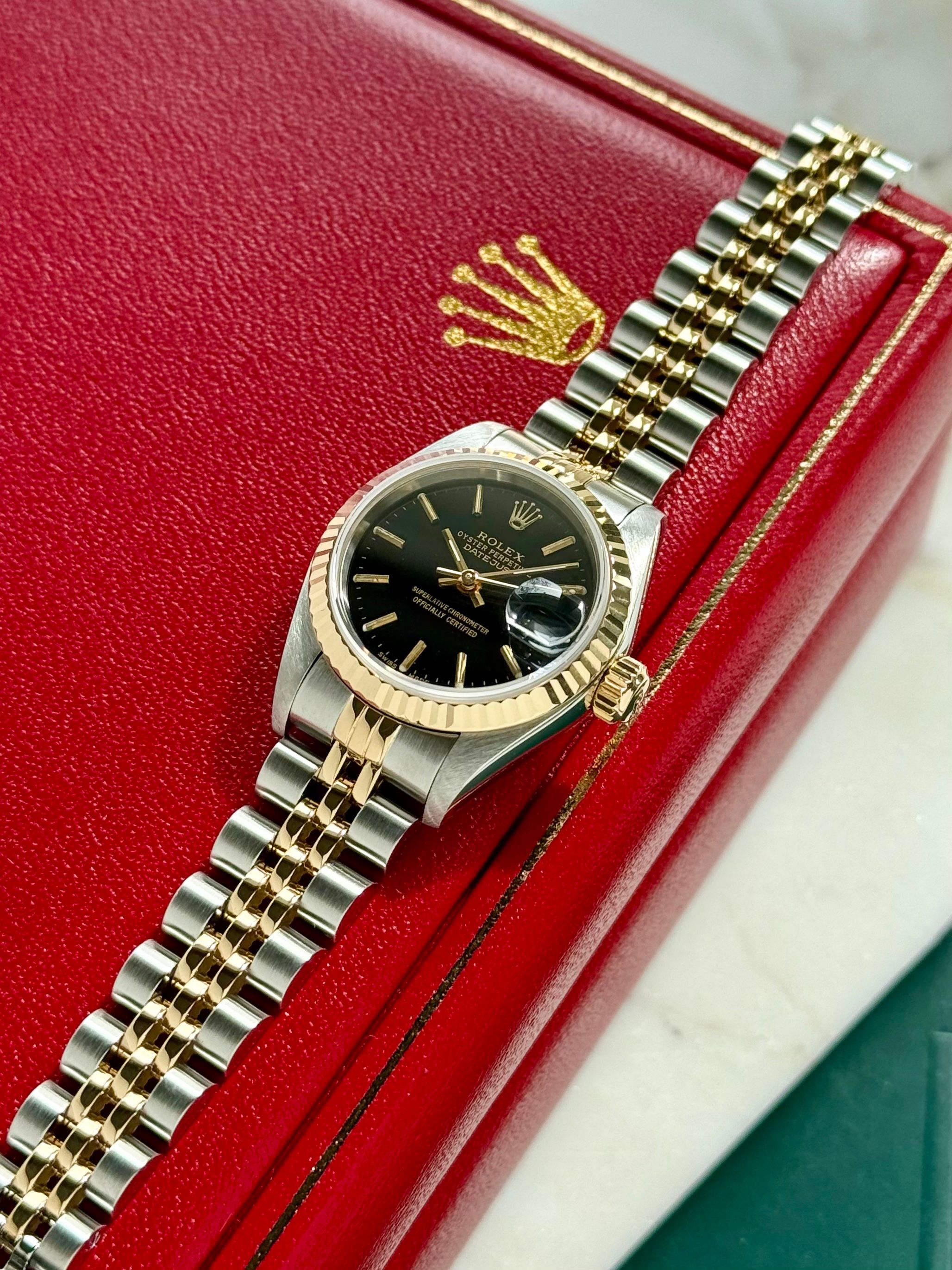 Rolex Lady-Datejust 79173 Black 2001 with original box and