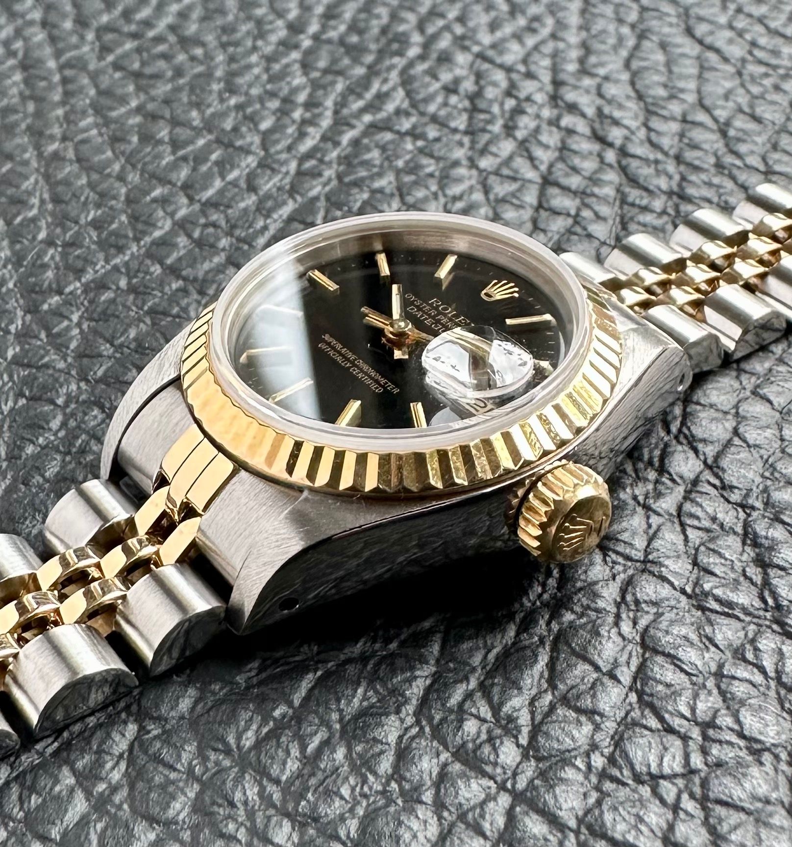 Rolex Lady-Datejust 69173 Black 1990 with original box and papers