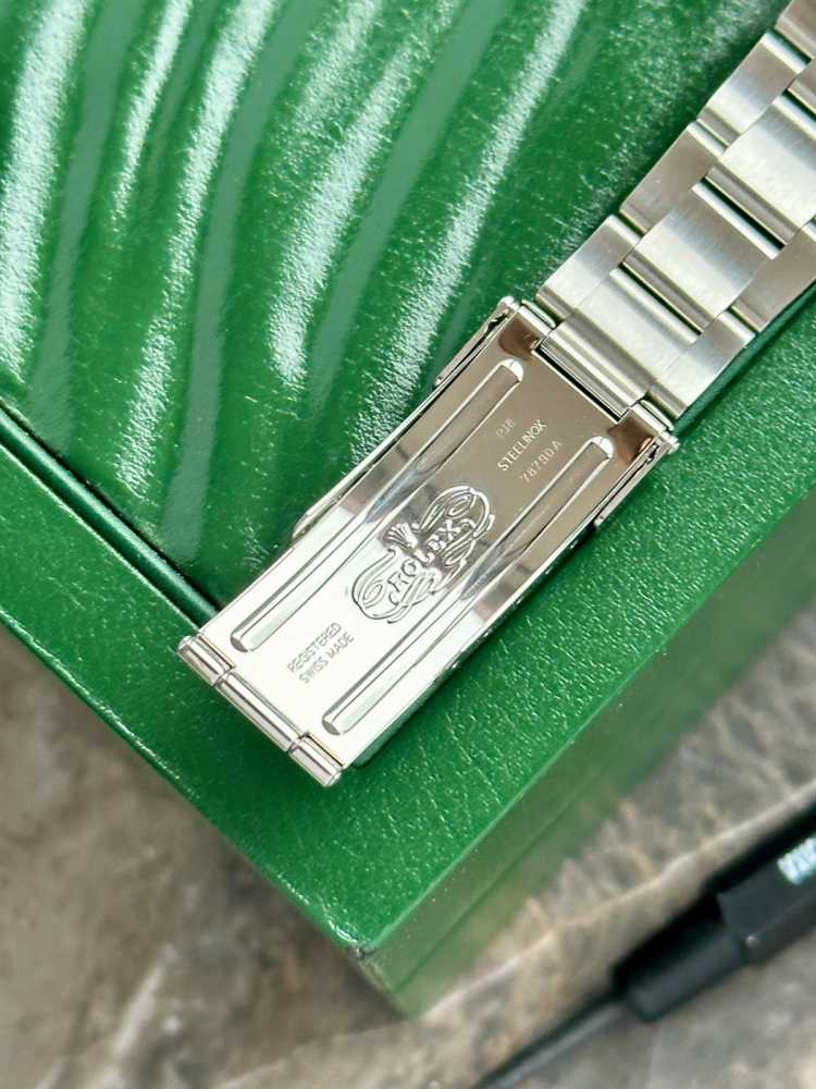 Detail image for Rolex Explorer 2 "Engraved Rehaut" 16570T White 2008 with original box and papers