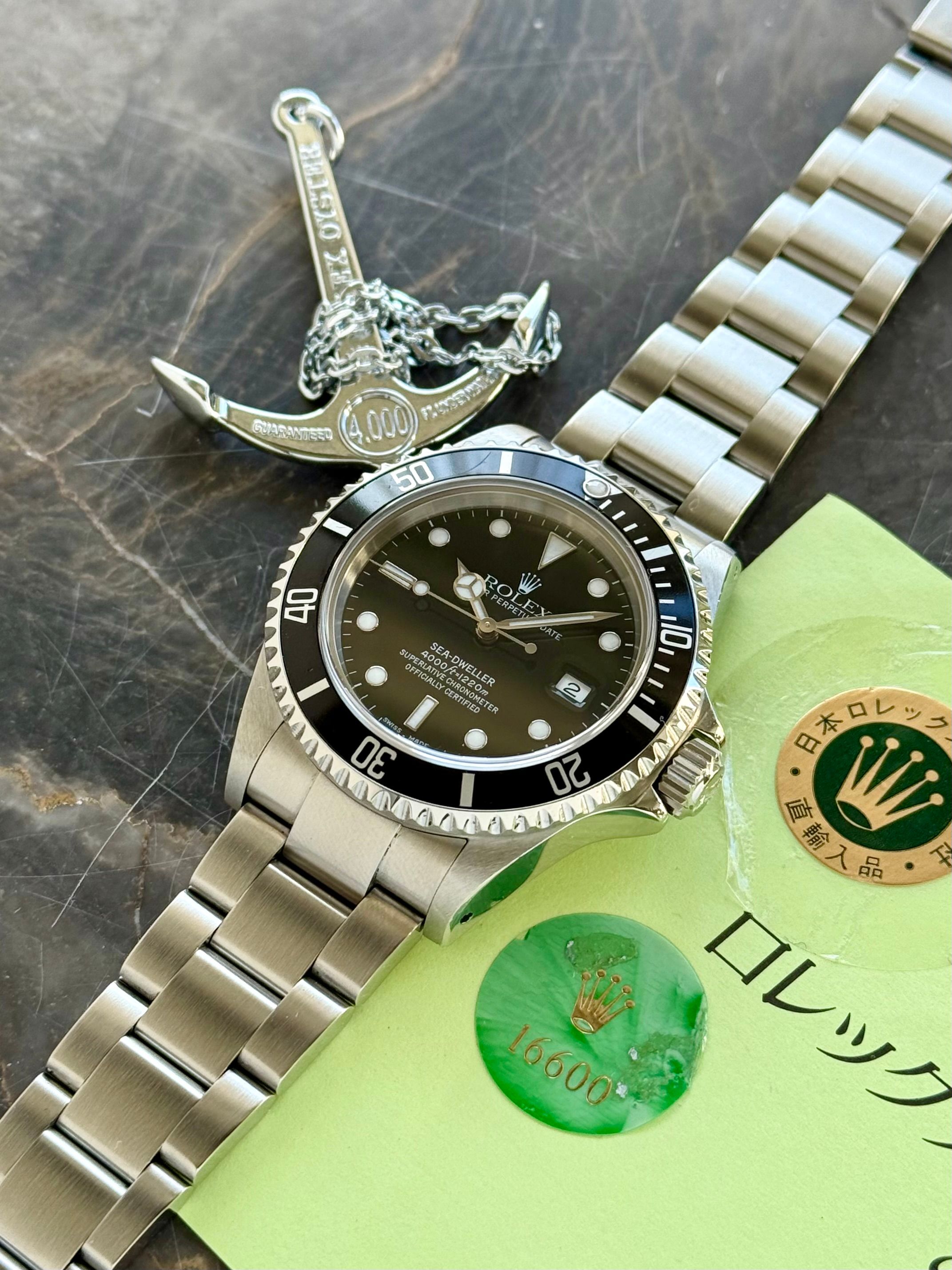 Rolex Sea-Dweller 16600 Black 1999 with original box and papers 3