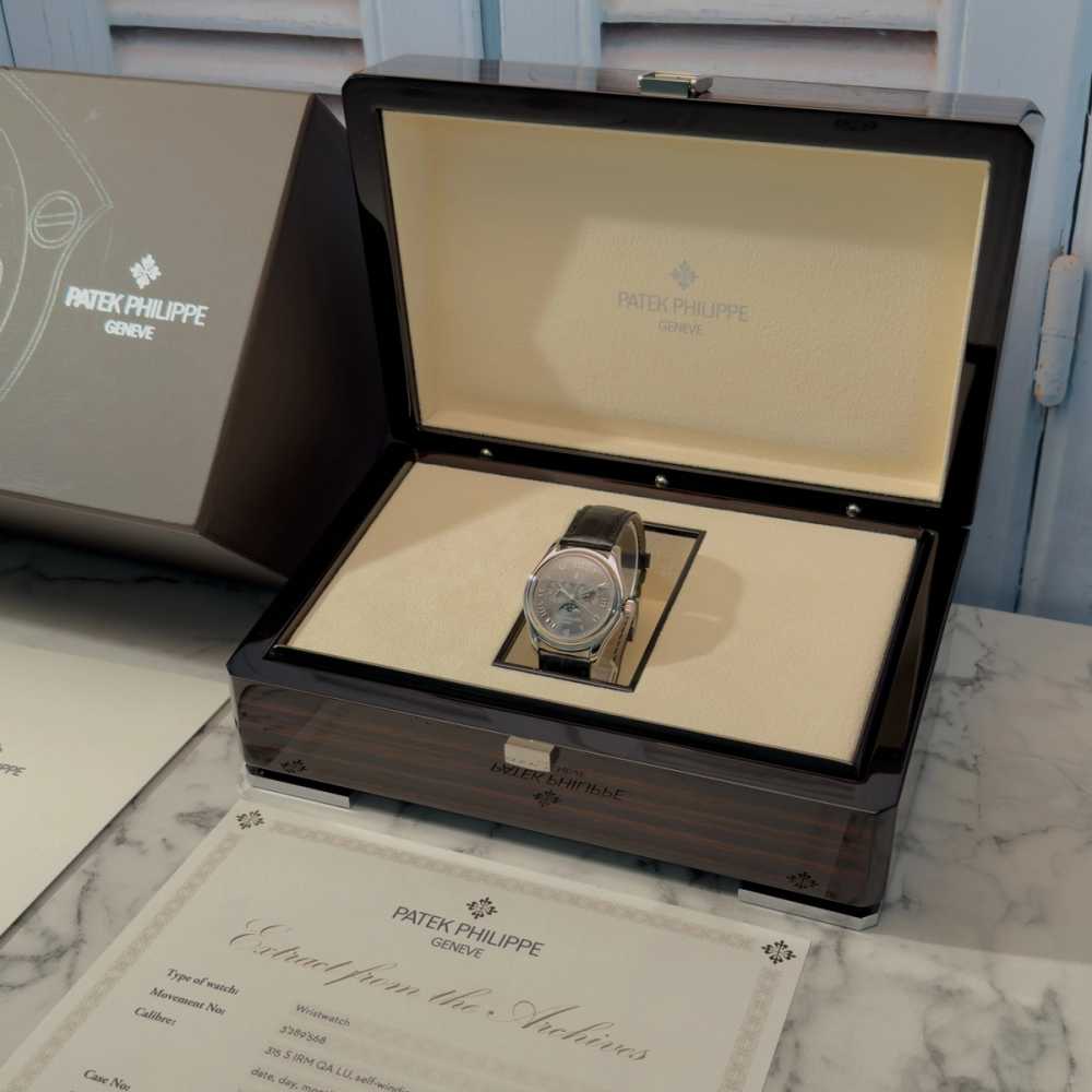 Image for Patek Philippe Annual Calendar “PLATINUM” 5056P Grey 2004 with original box and papers