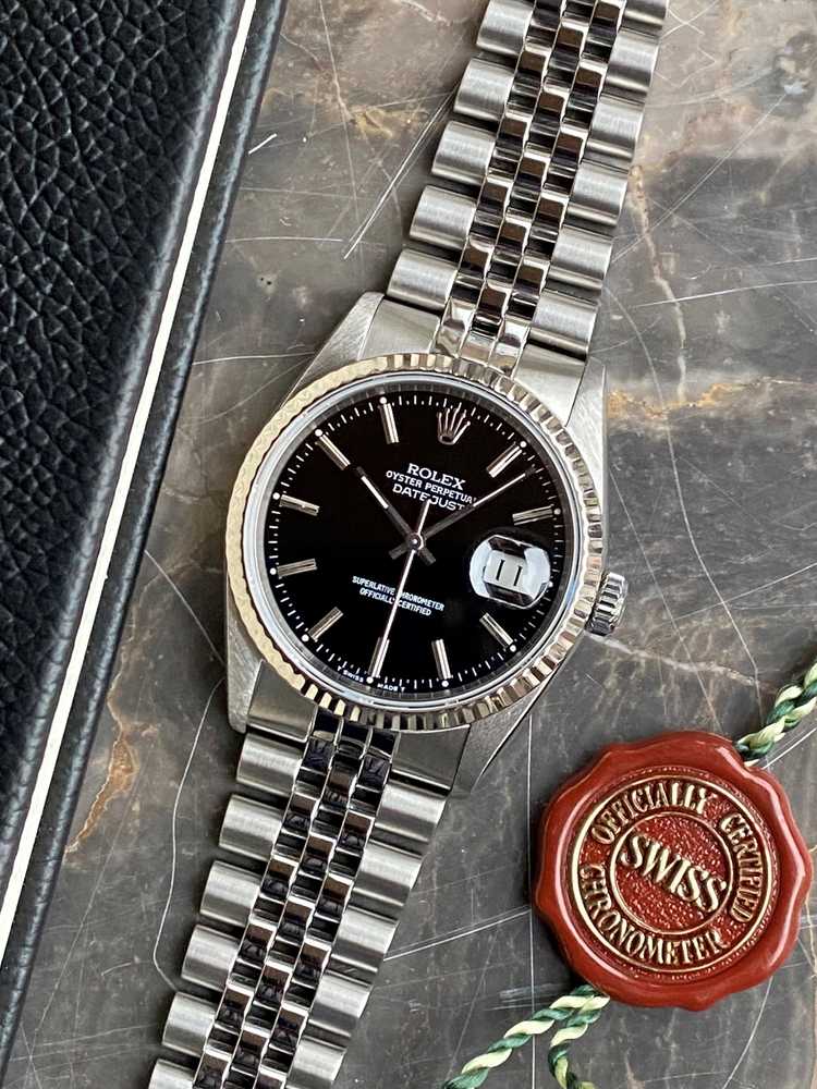 Featured image for Rolex Datejust 16234 Black 1991 with original box3