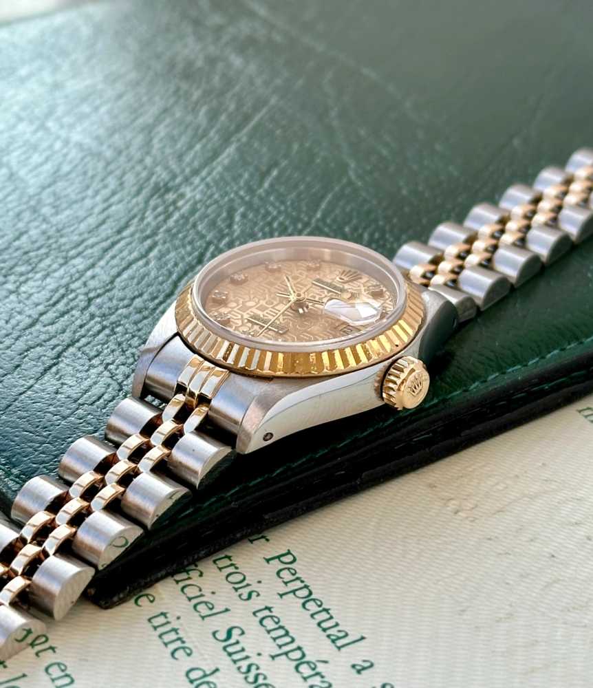 Image for Rolex Lady-Datejust "Diamond" 69173G Gold 1988 with original box and papers