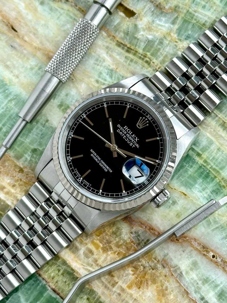 Image for Rolex Datejust 16234 Black 1997 with original box and papers 2