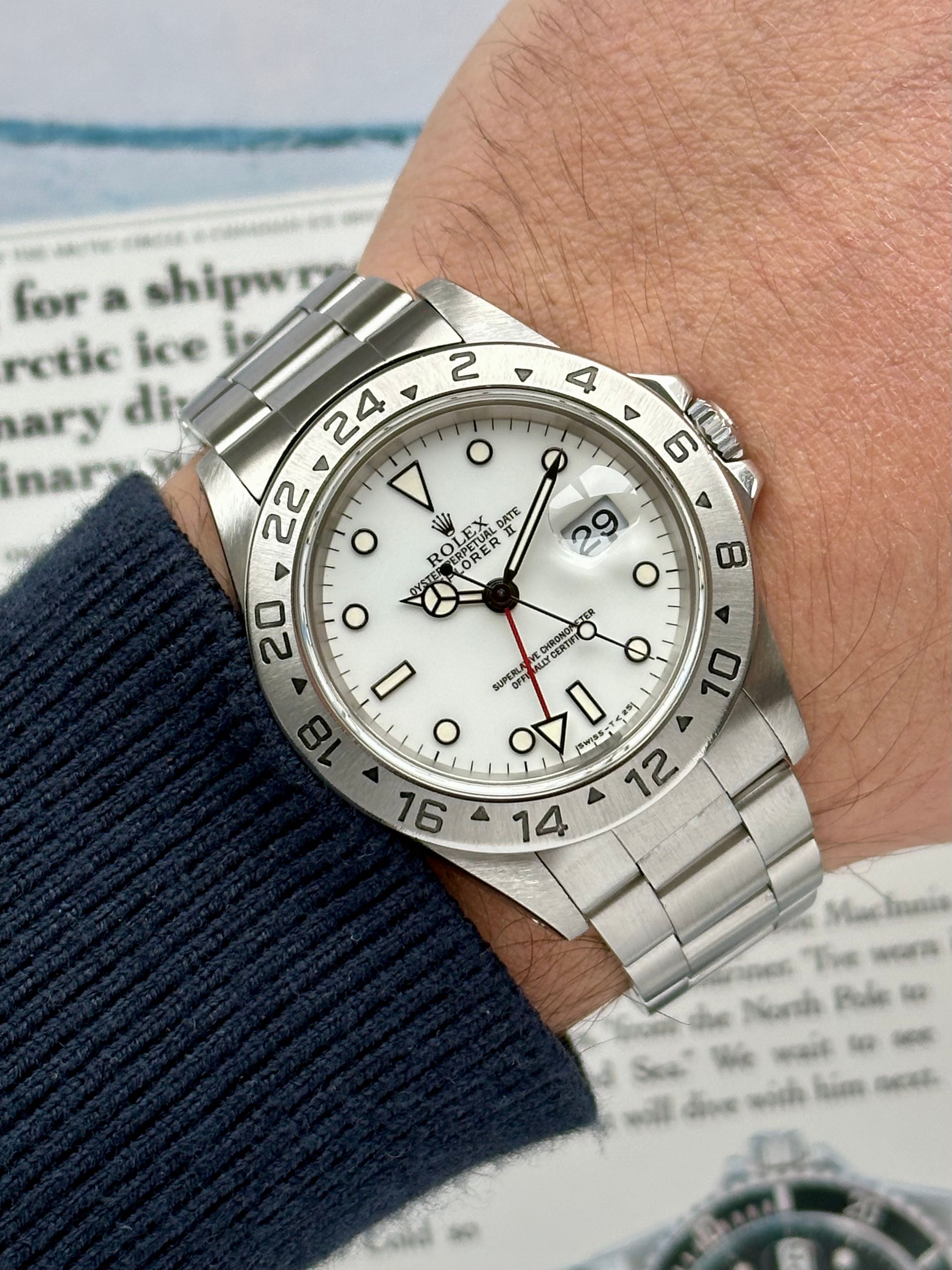 Rolex Explorer 2 16570 White 1997