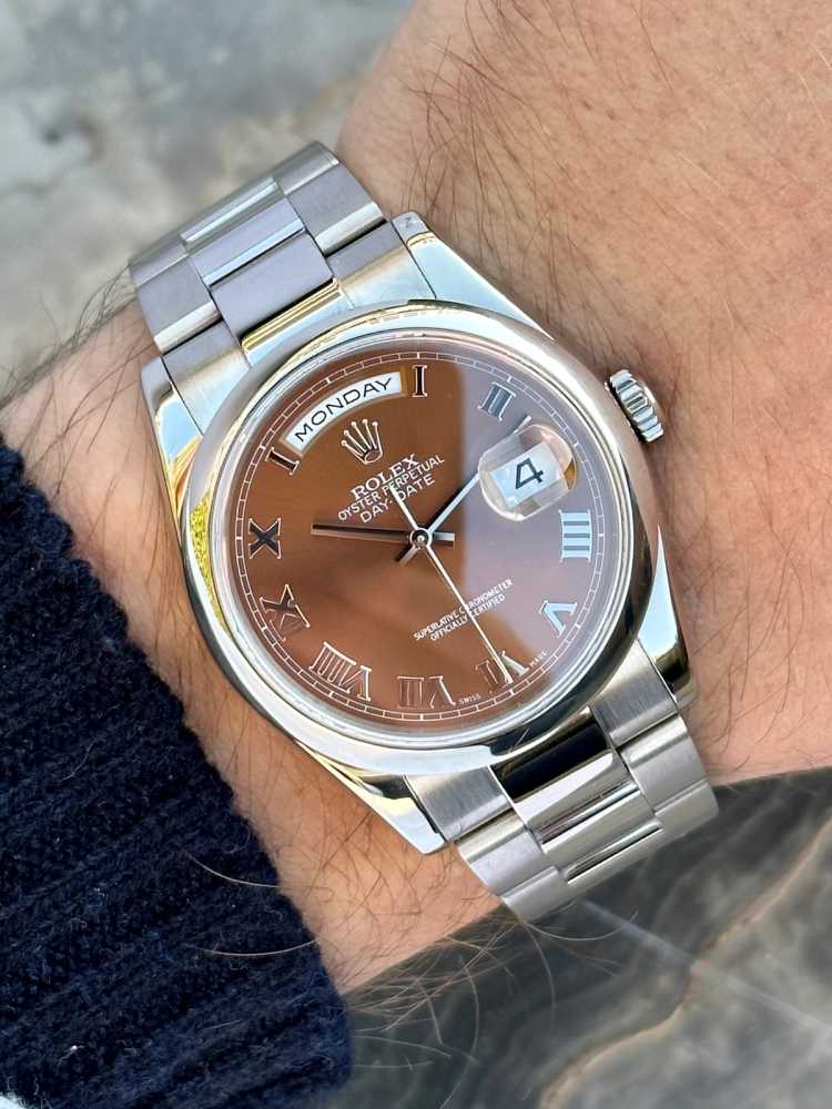 Detail image for Rolex Day-Date "Brown" 118209  2000 