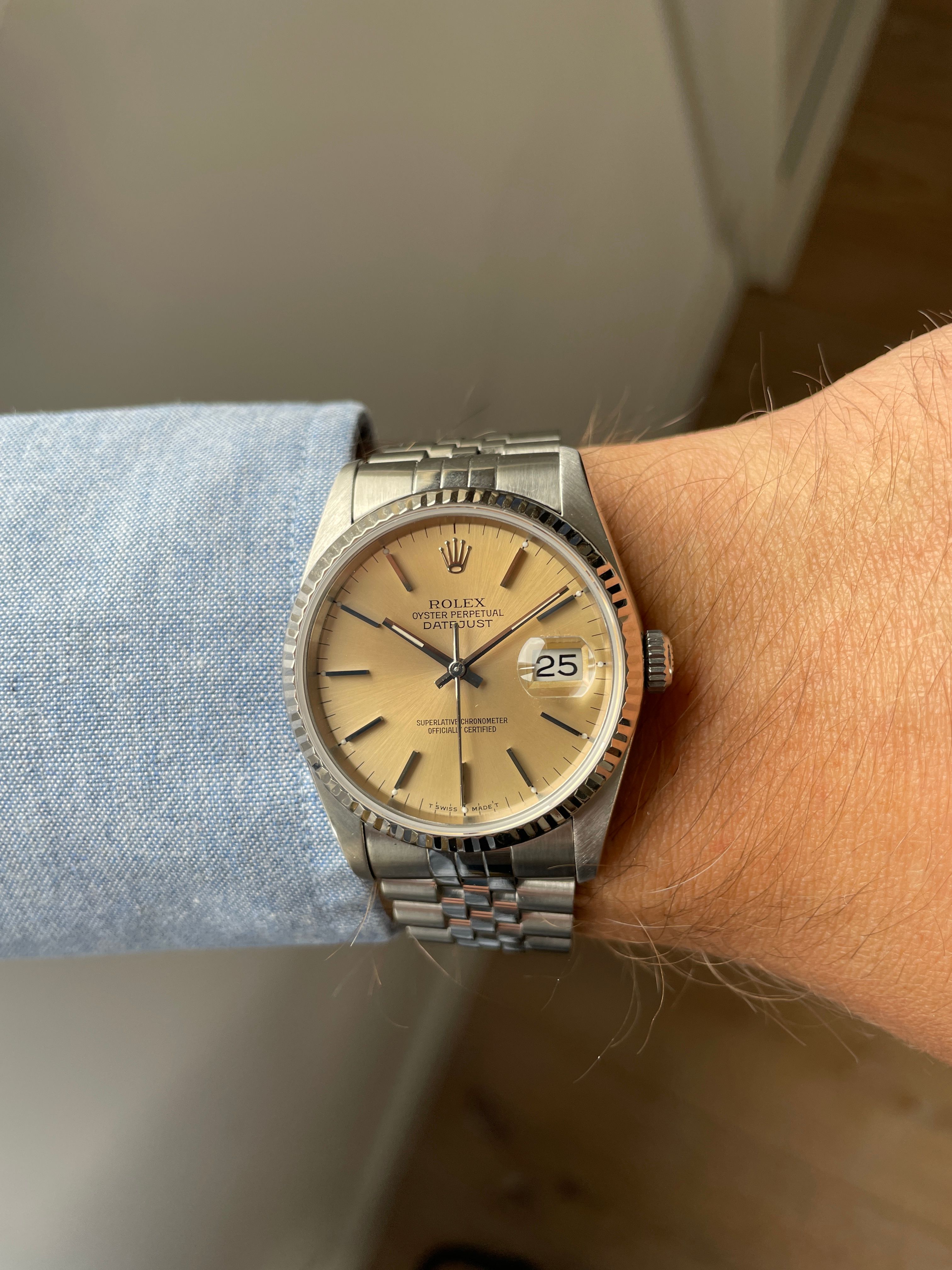 Rolex Datejust 16234 Tropical Full Set 16234 Tropical 1991 with