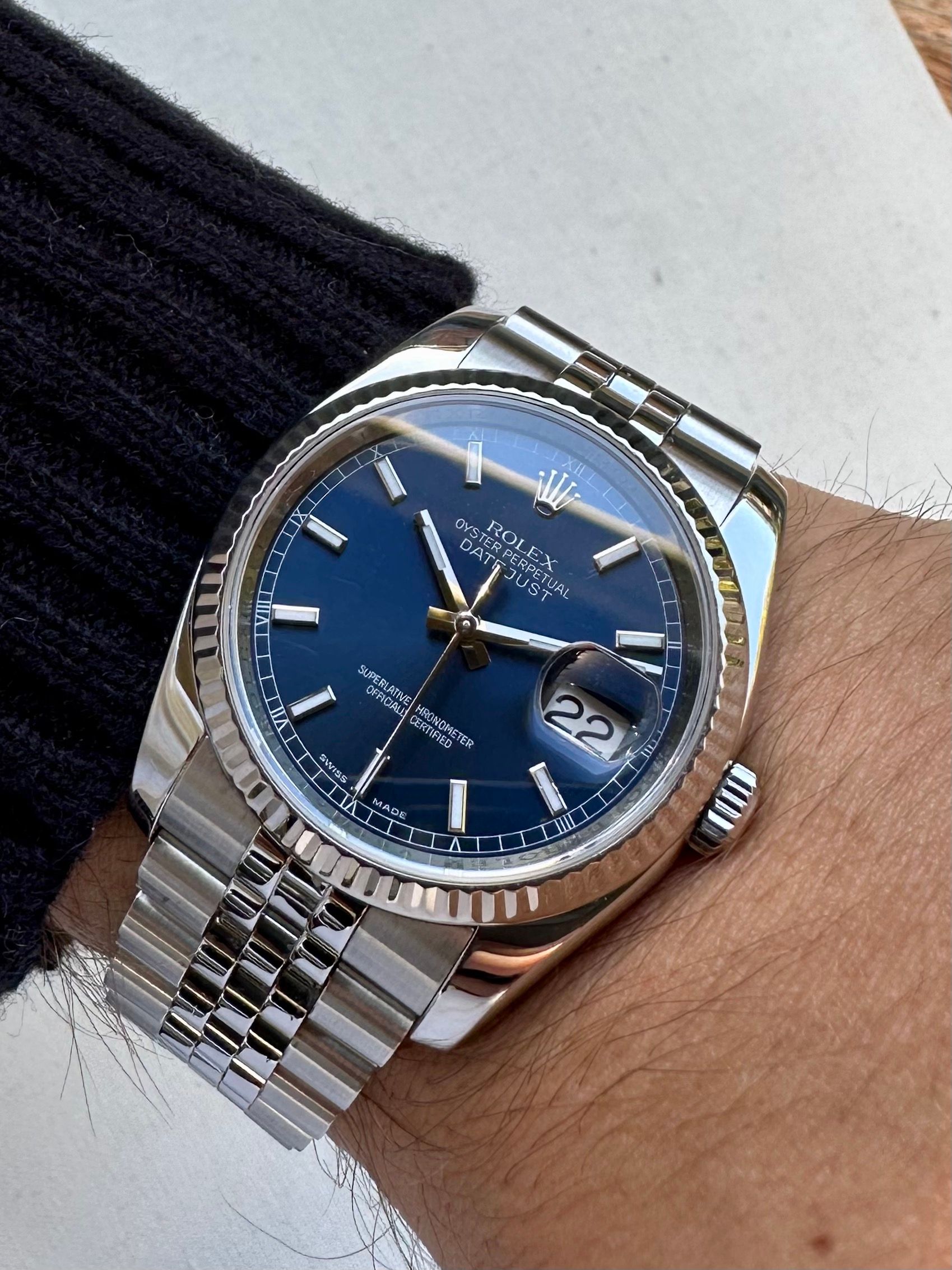 Rolex Datejust 116234 Blue 2009