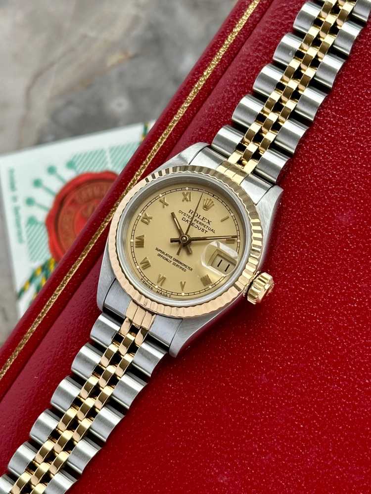 Image for Rolex Lady-Datejust 69173 Gold 1990 with original box and papers 2