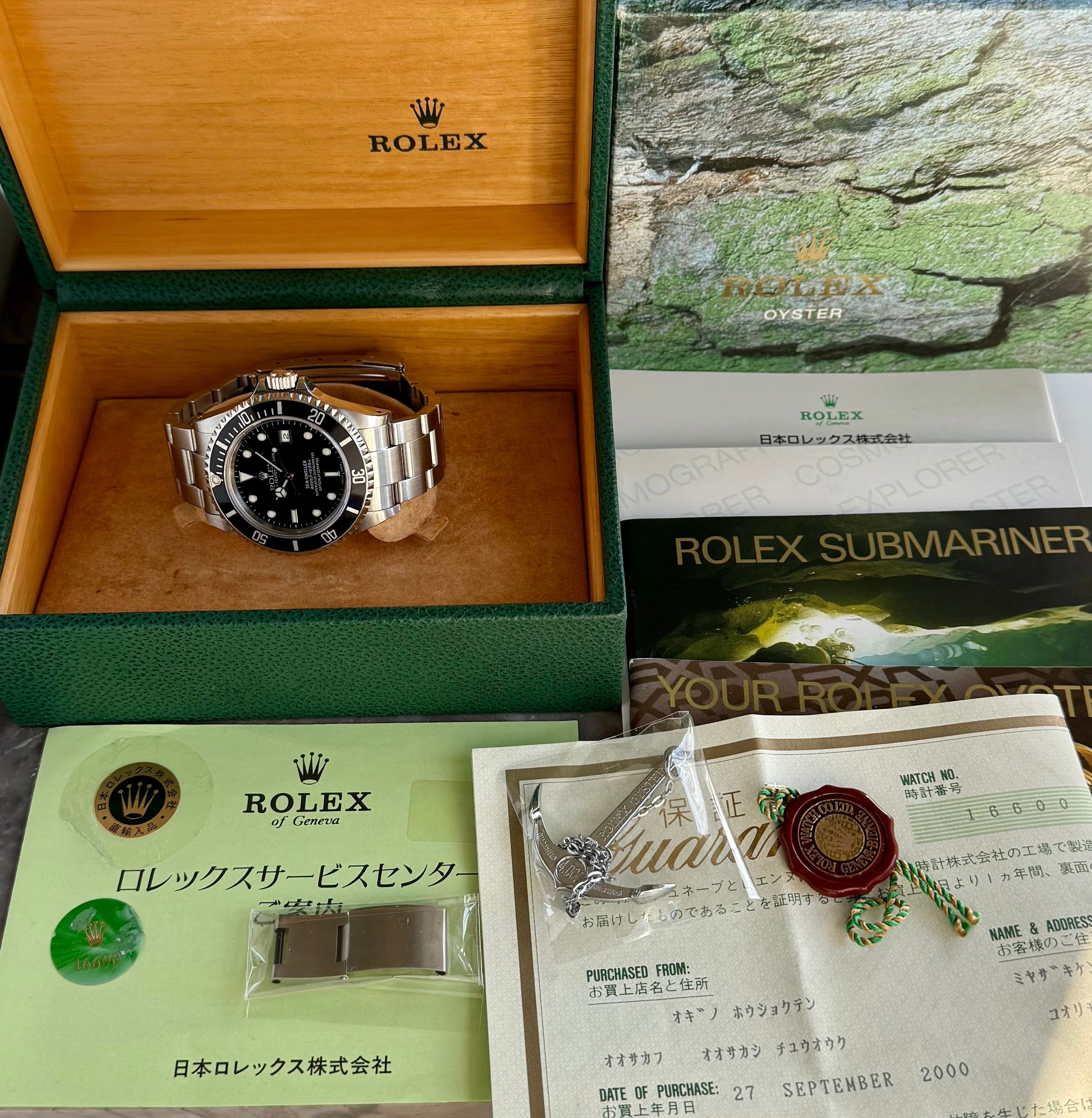 Rolex Sea-Dweller 16600 Black 1999 with original box and papers 3