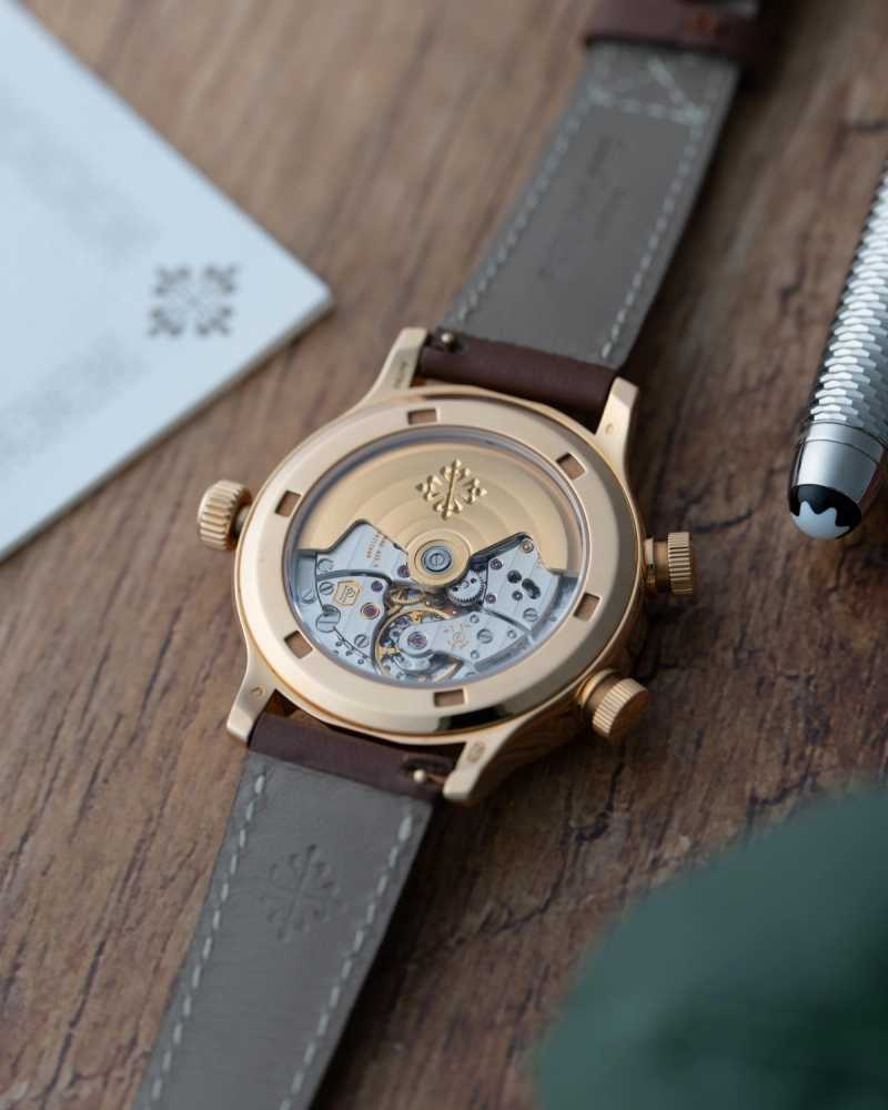 Wrist shot image for Patek Philippe Pilot Travel Time 7234R Tropical 2021 with original box and papers