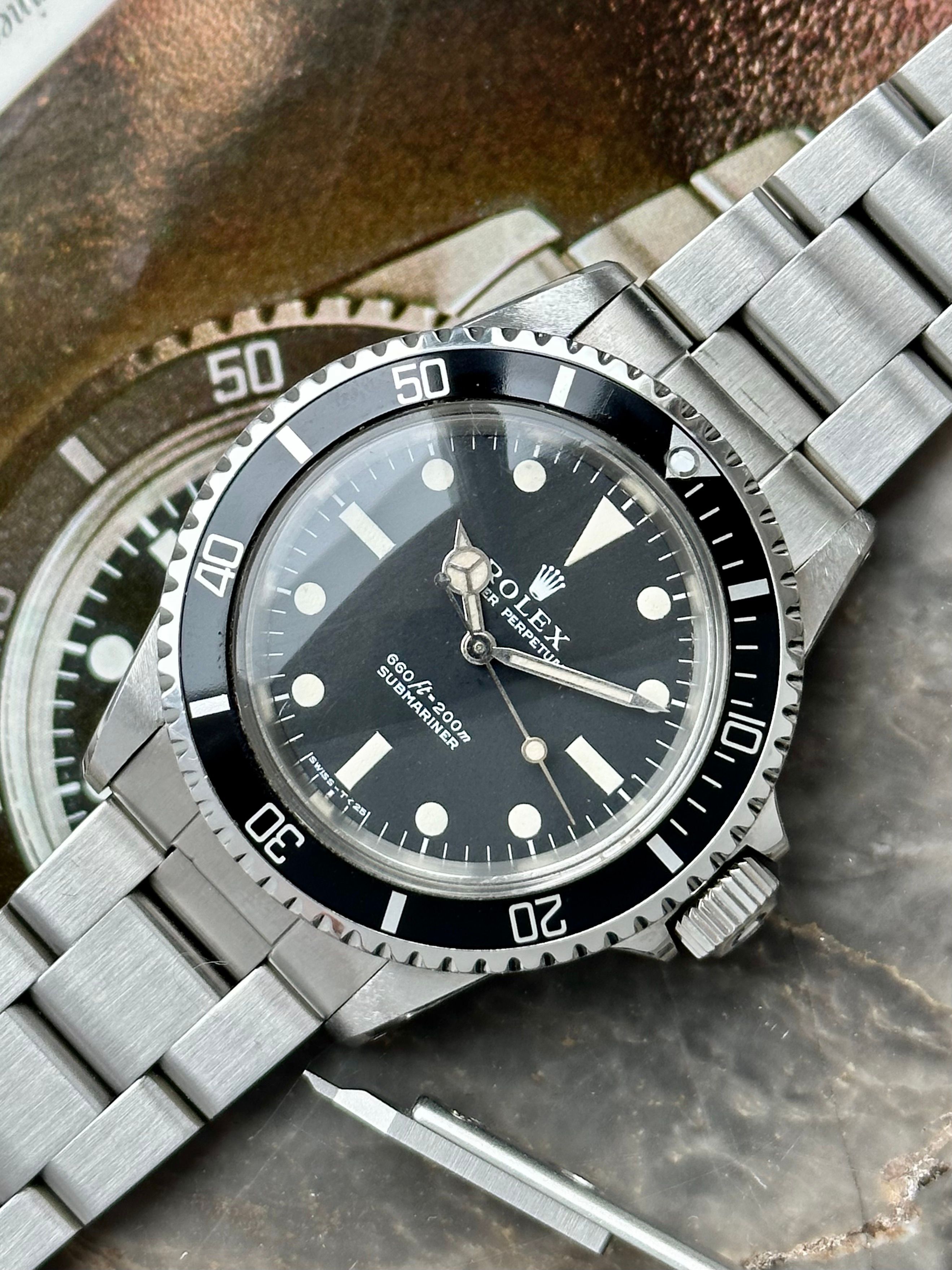 ROLEX SUBMARINER ブラックダイヤル リューズ5513 Rolex Submariner 5513 Black 1972