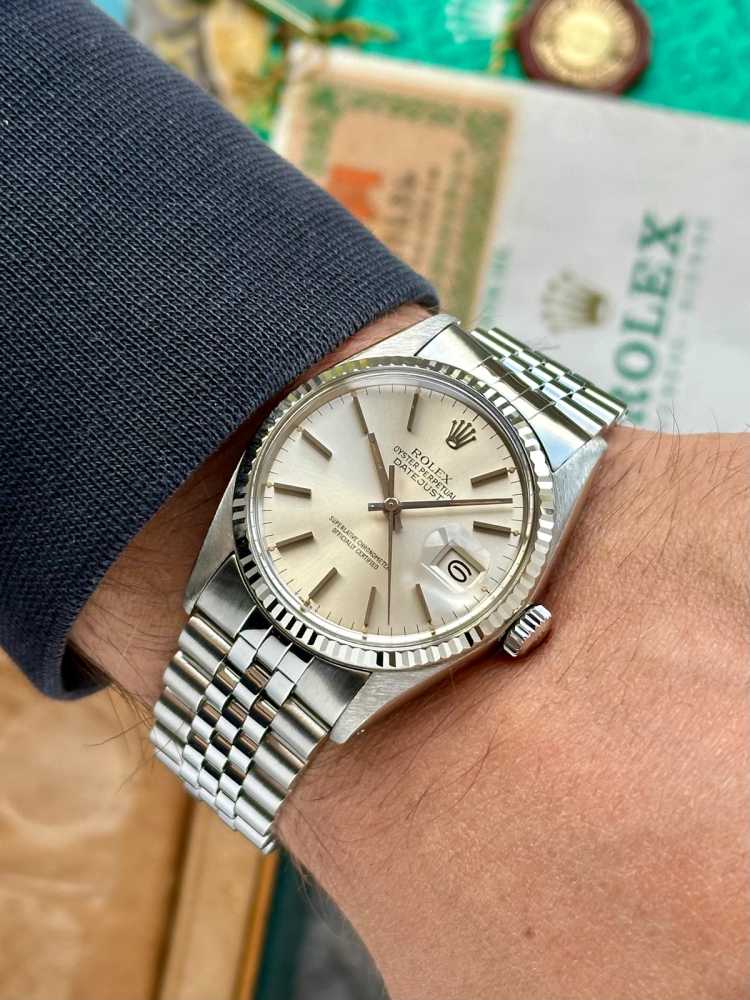 Image for Rolex Datejust 16014 Silver 1979 with original box and papers