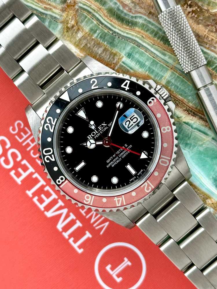 Image for Rolex GMT-Master II "Coke" 16710 Black 2001 with original box and papers 2