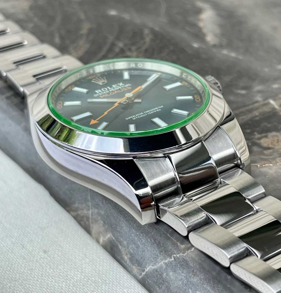 Detail image for Rolex Milgauss 116400GV Blue 2016 with original box and papers