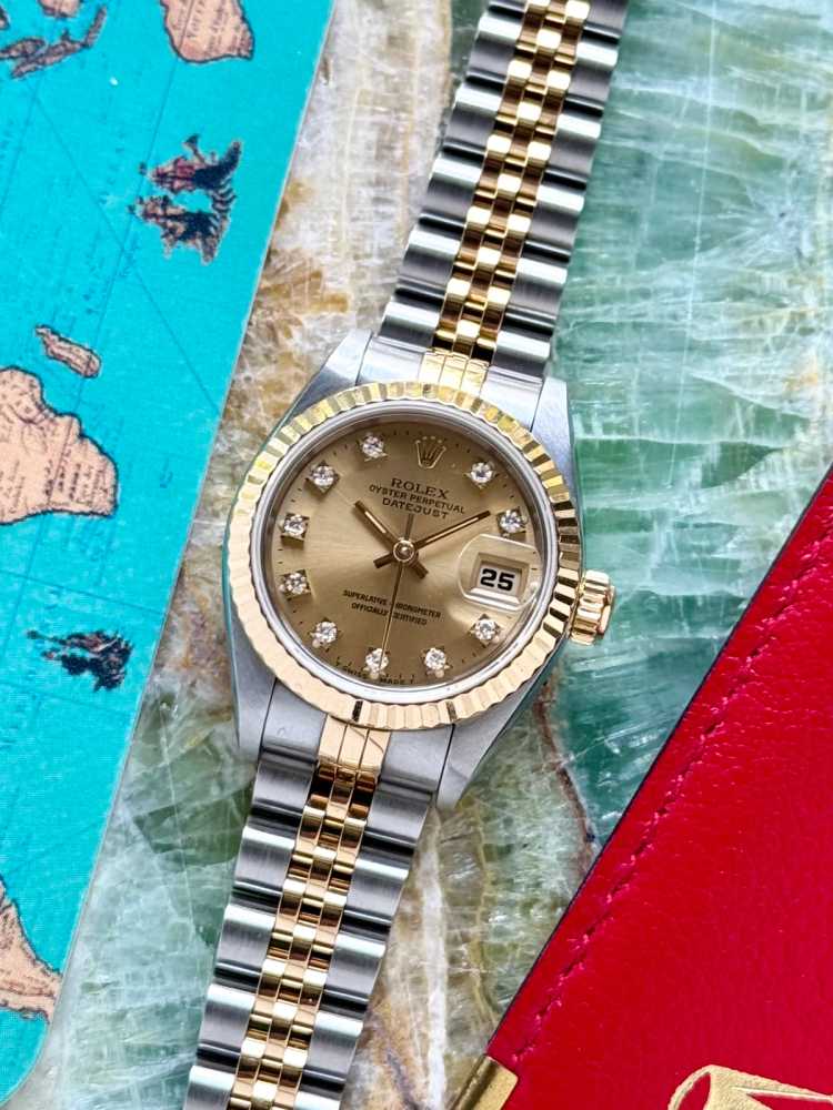 Featured image for Rolex Lady-Datejust "Diamond" 69173 Gold 1993 with original box and papers-2