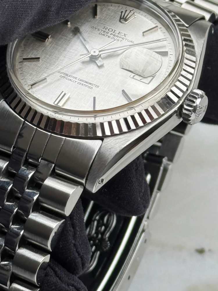 Image for Rolex Datejust "Linen" 1601 Silver Linen 1070 