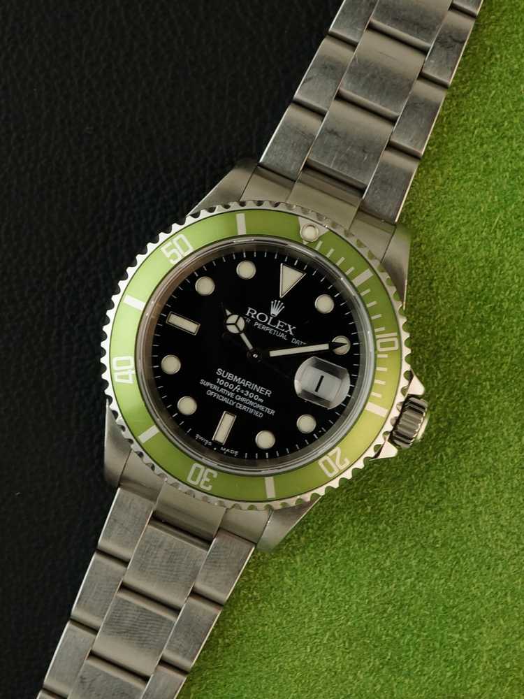 Submariner 16610LV Kermit 4 Black 2003 with original and papers
